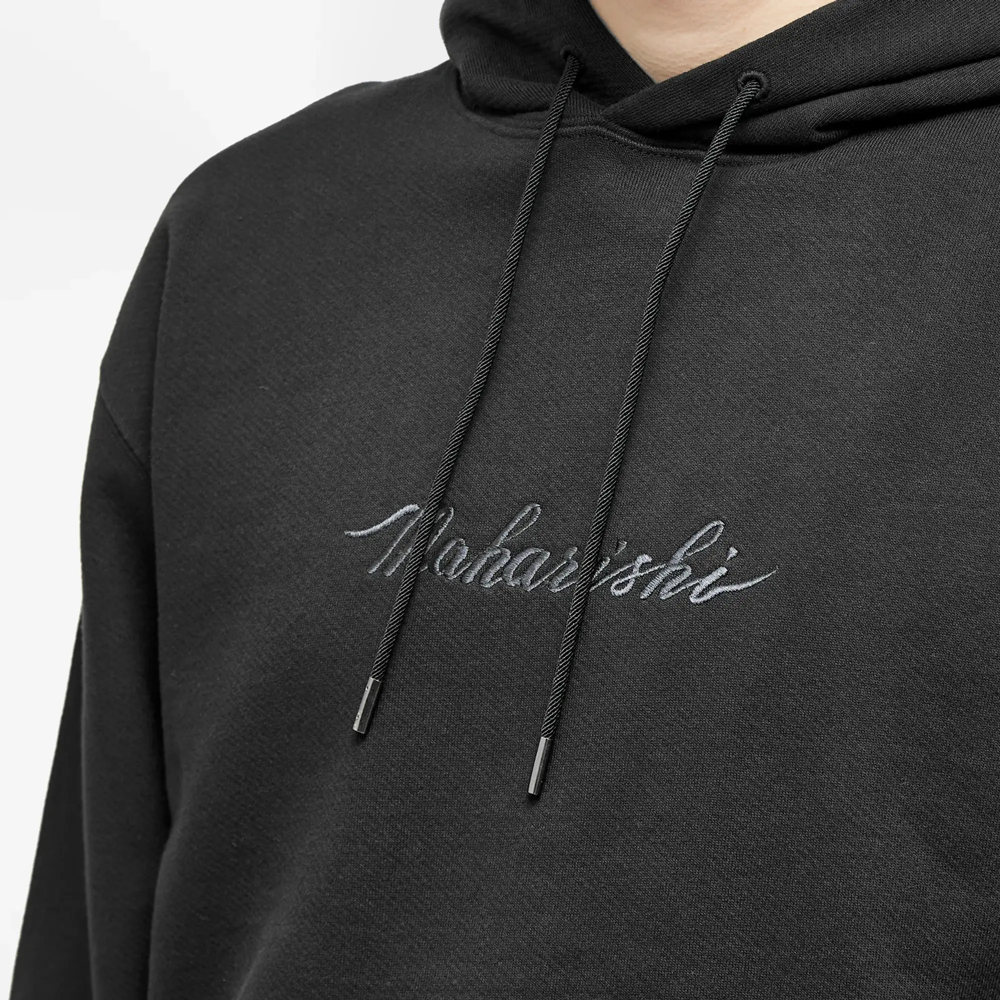Maharishi Men's Embroided Popover Hoodie Black