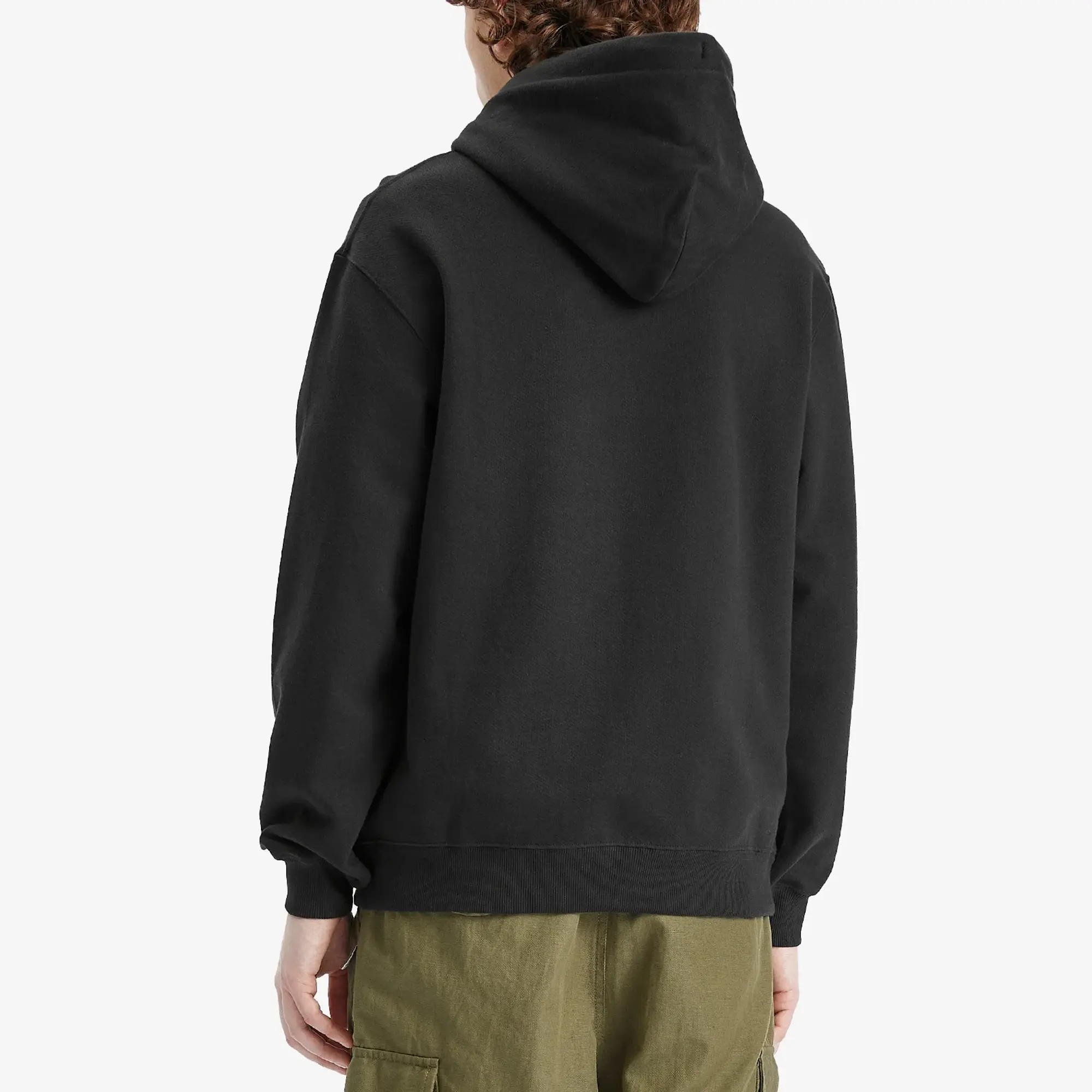 Maharishi Men's Embroided Popover Hoodie Black
