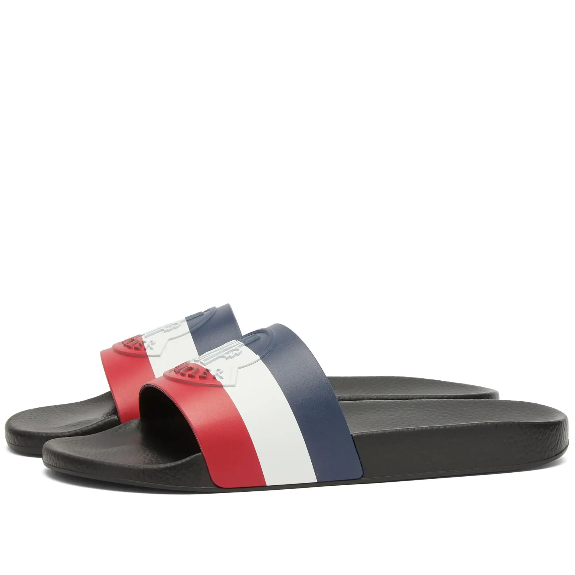 Moncler Men's Basile Pool Slides Navy
