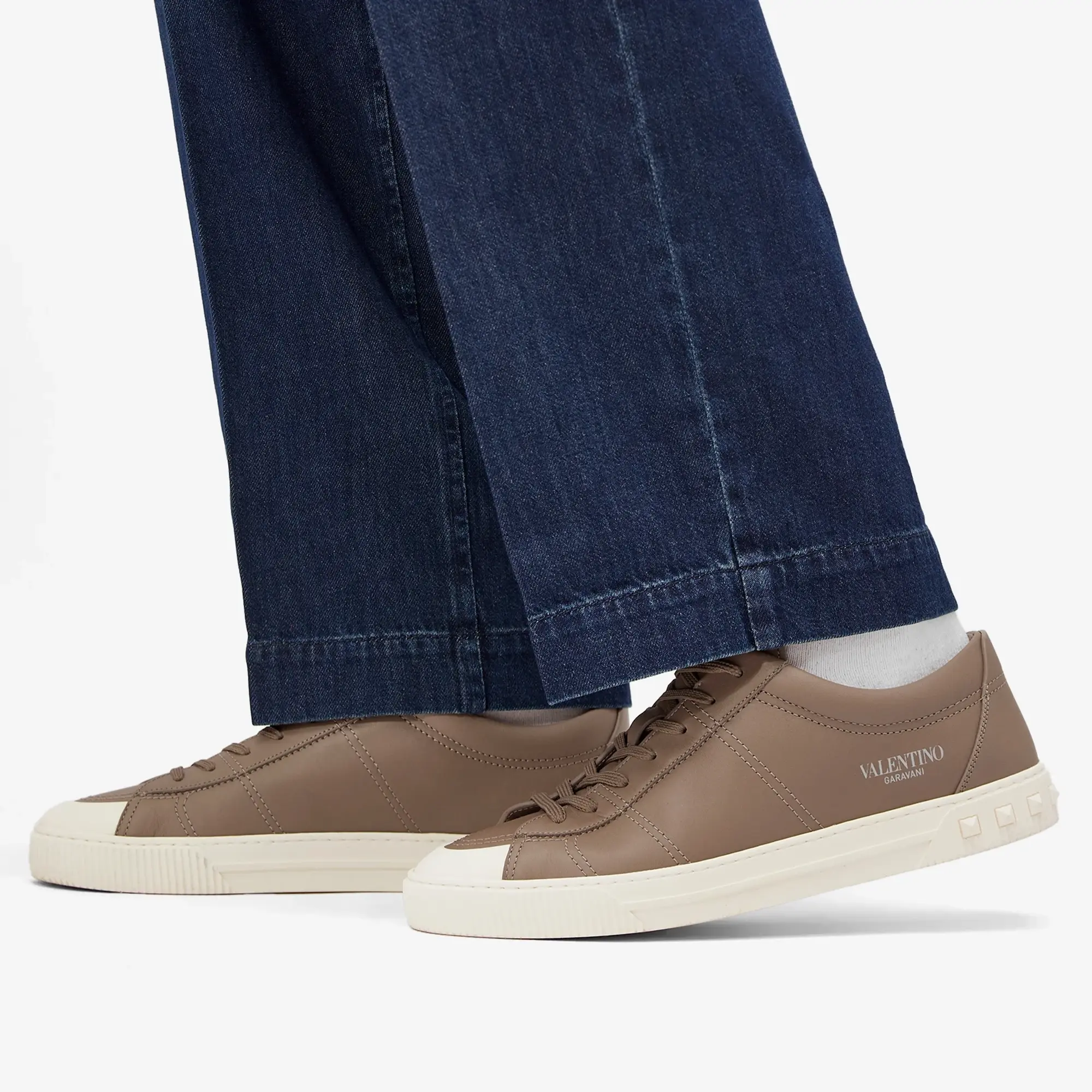 Valentino Men's City Sneaker Brown