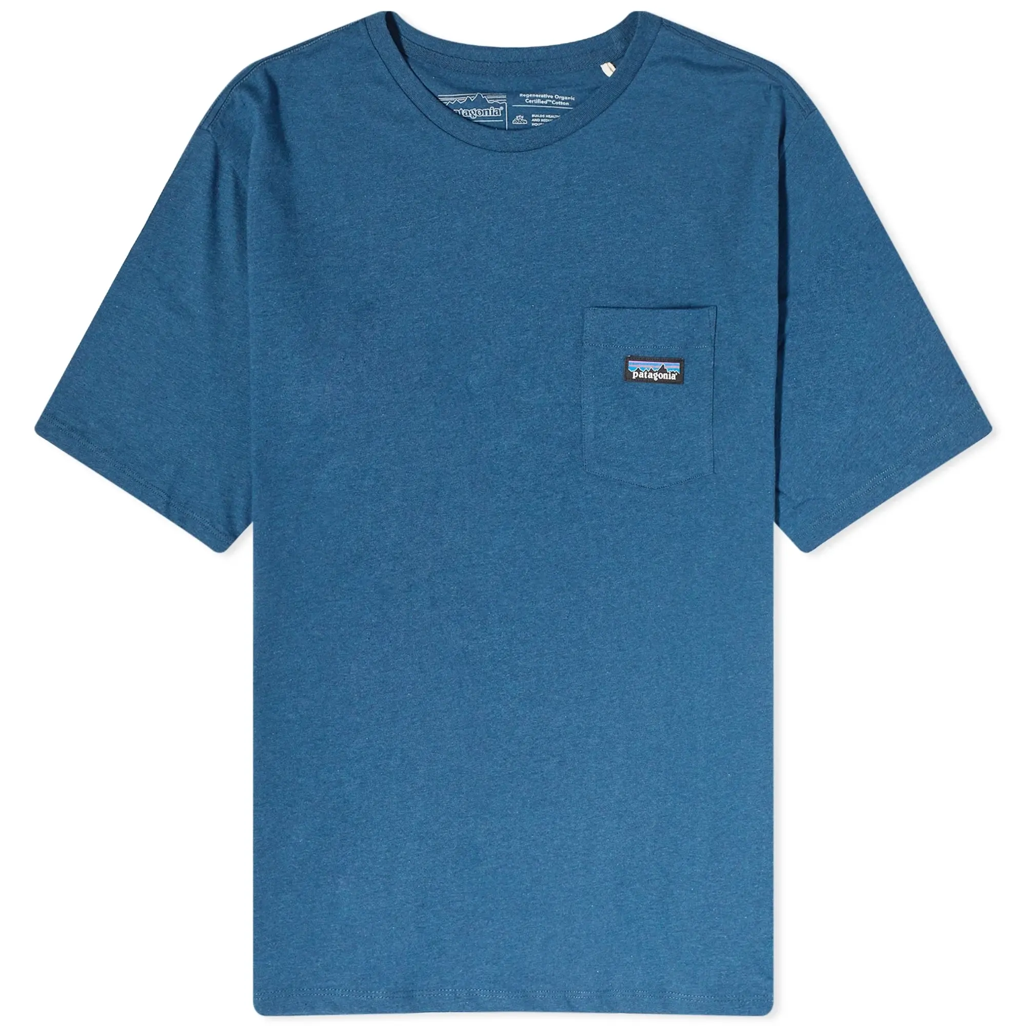 Patagonia Regenerative Organic Certified Cotton Lightweight Pocket Tee - Tidepool Blue