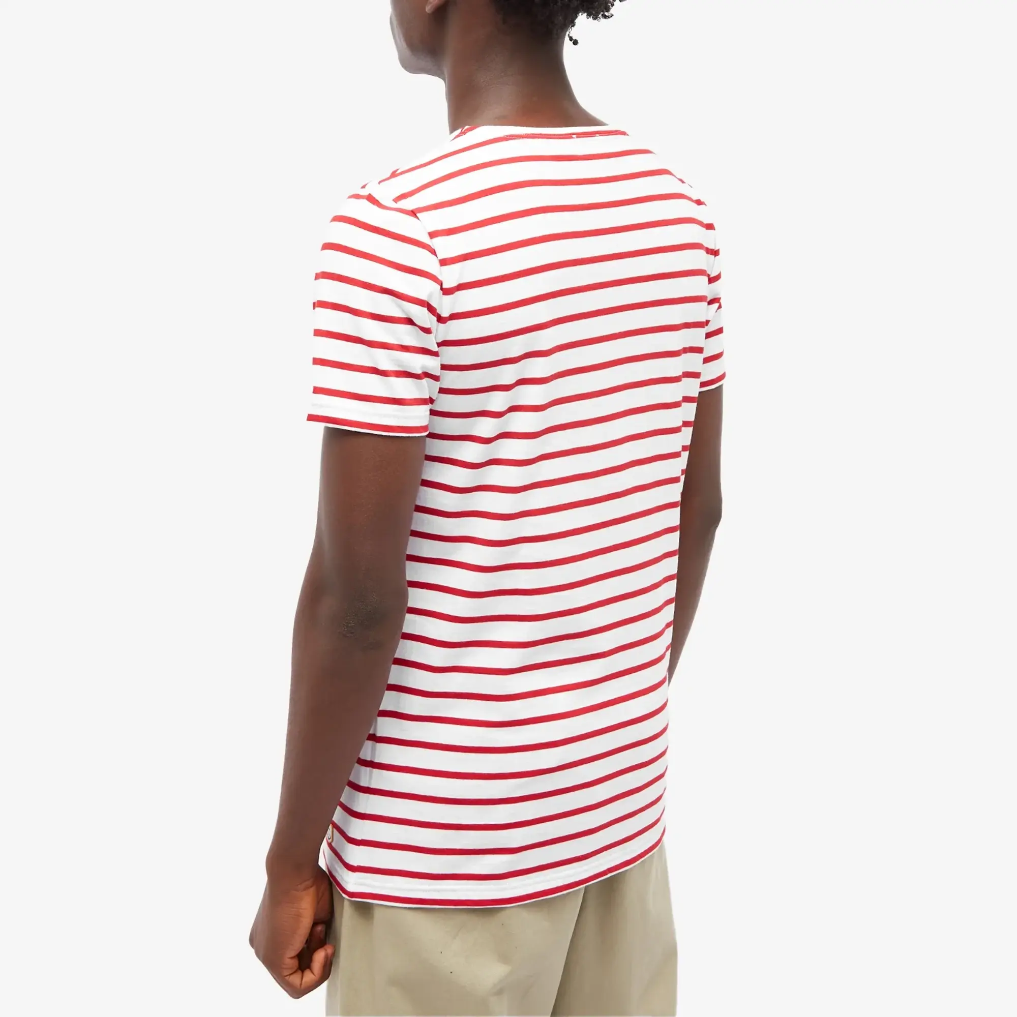 Armor-Lux Men's Mariniere T-Shirt White/Dark Red