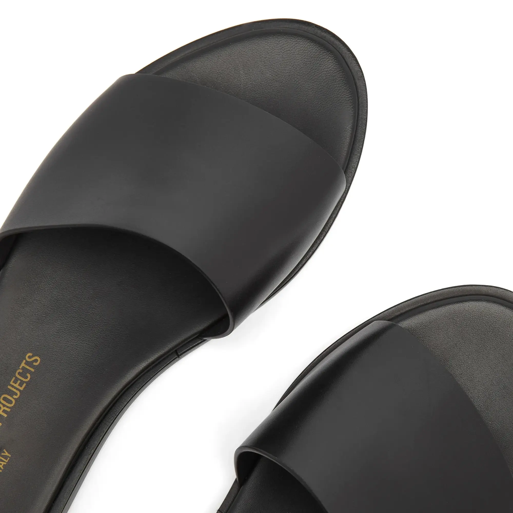 Woman by Common Projects Women's Leather Slides Black