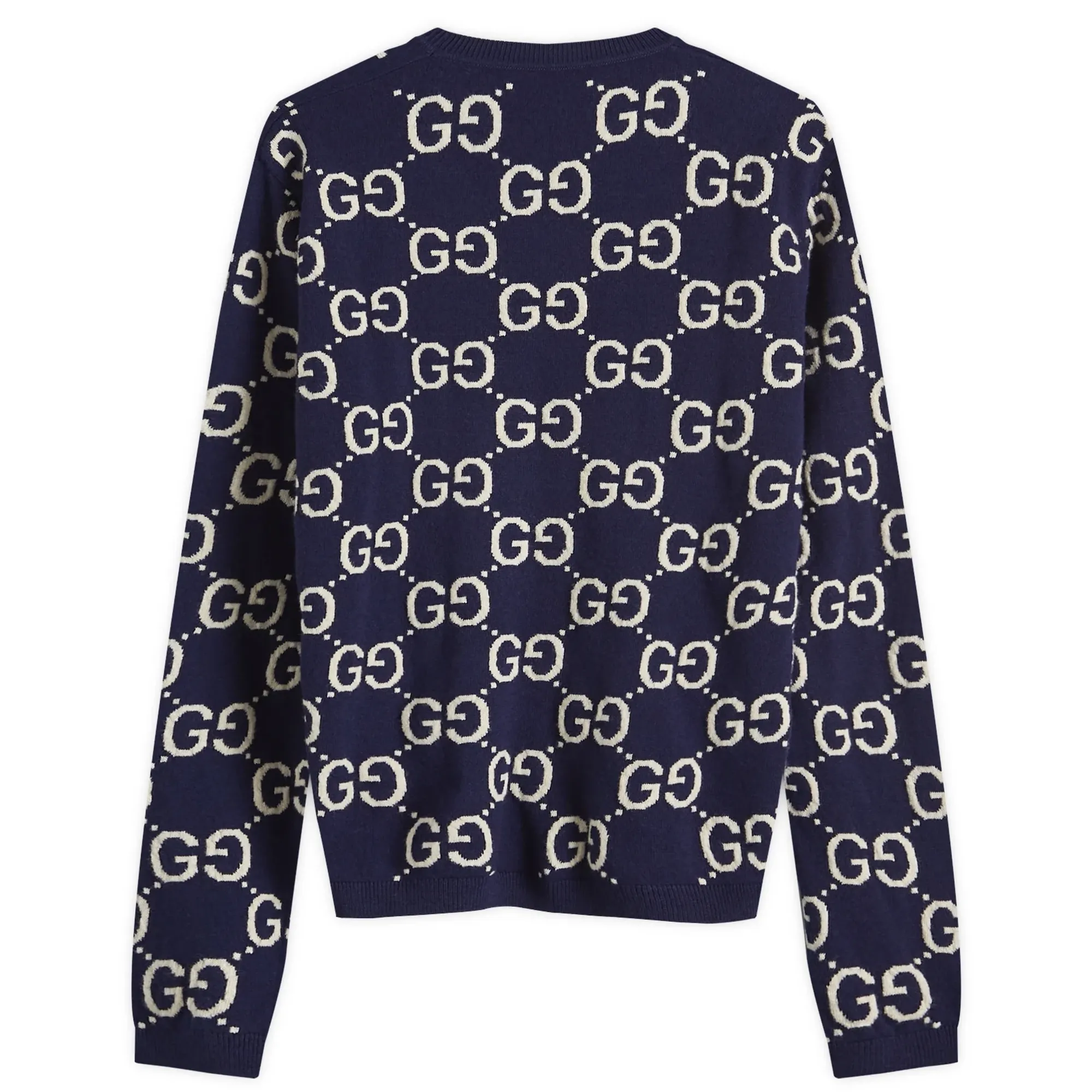 Gucci Men's GG All Over Crew Neck Navy | 692900-XKCC5-4492 | FOOTY.COM