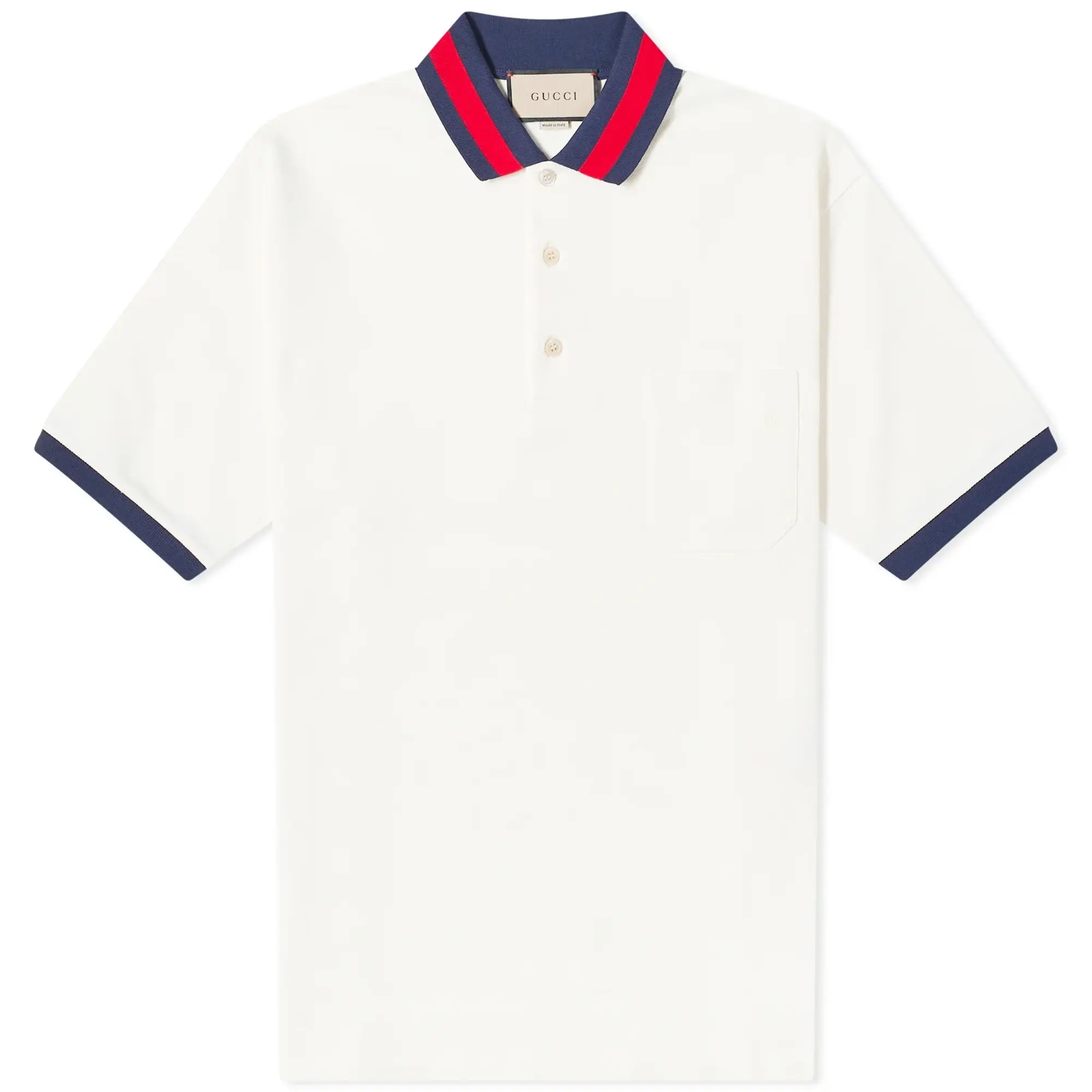 Gucci Men's GRG Collar Polo Milk