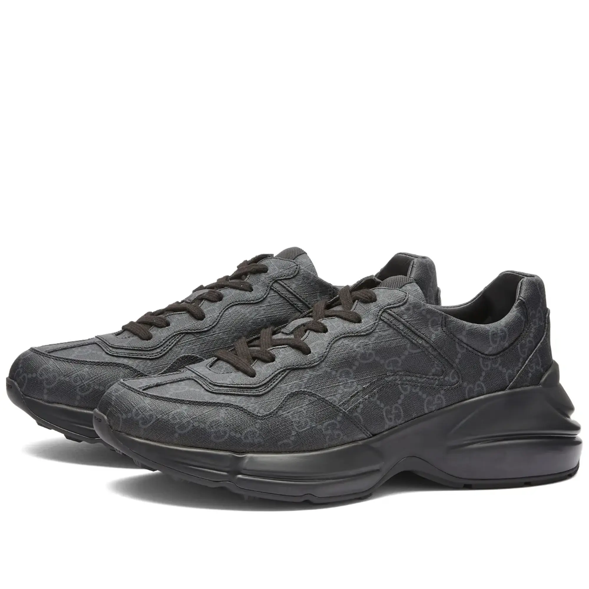 Gucci Men's Rhyton GG Supreme Sneaker Black