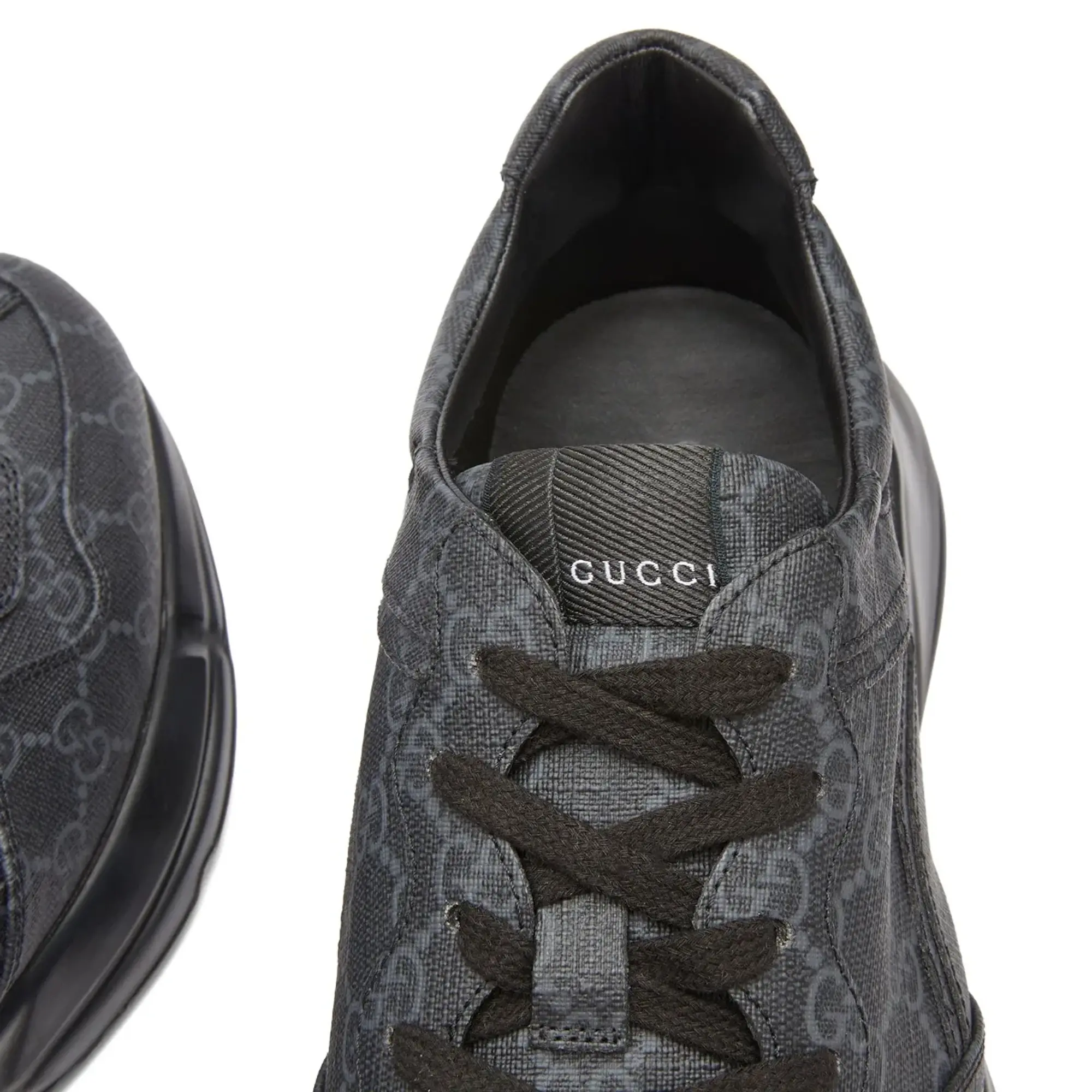 Gucci Men's Rhyton GG Supreme Sneaker Black