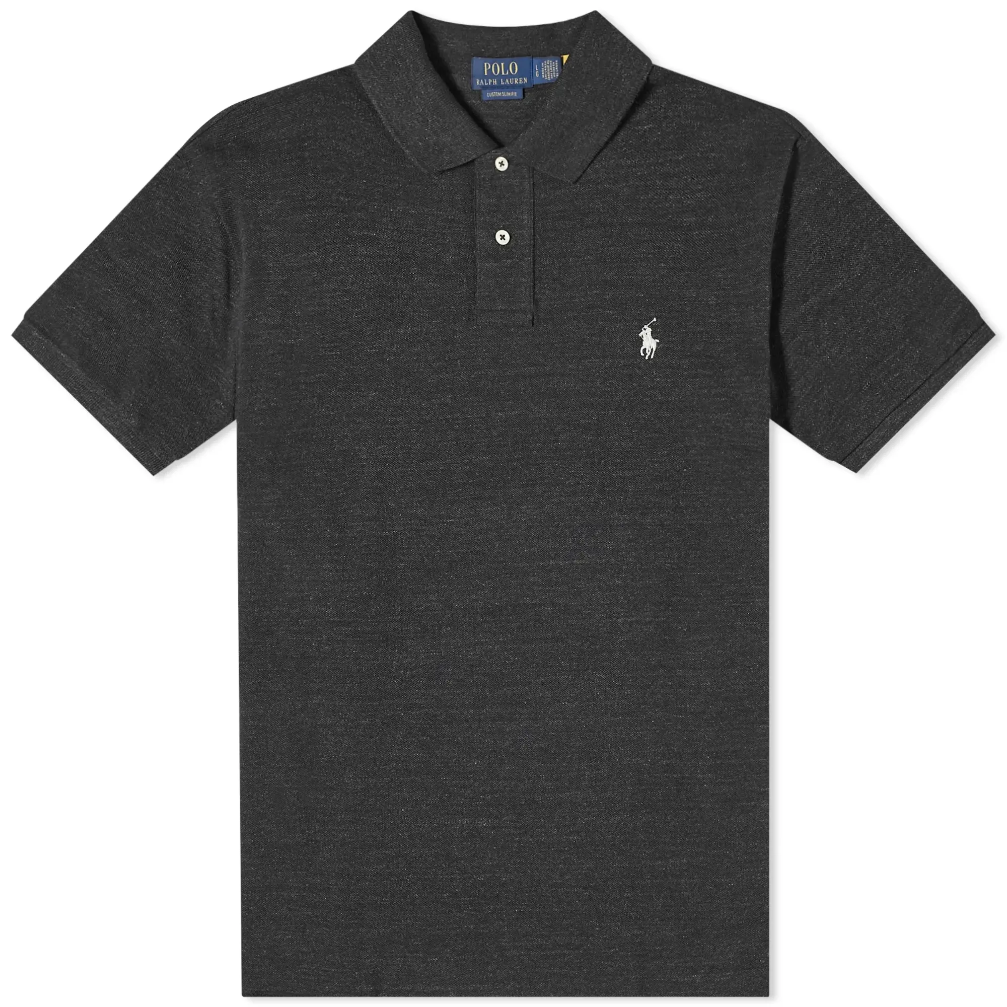 Polo Ralph Lauren  POLO AJUSTE DROIT EN COTON BASIC MESH LOGO PONY PLAYER  men's Polo shirt in Black