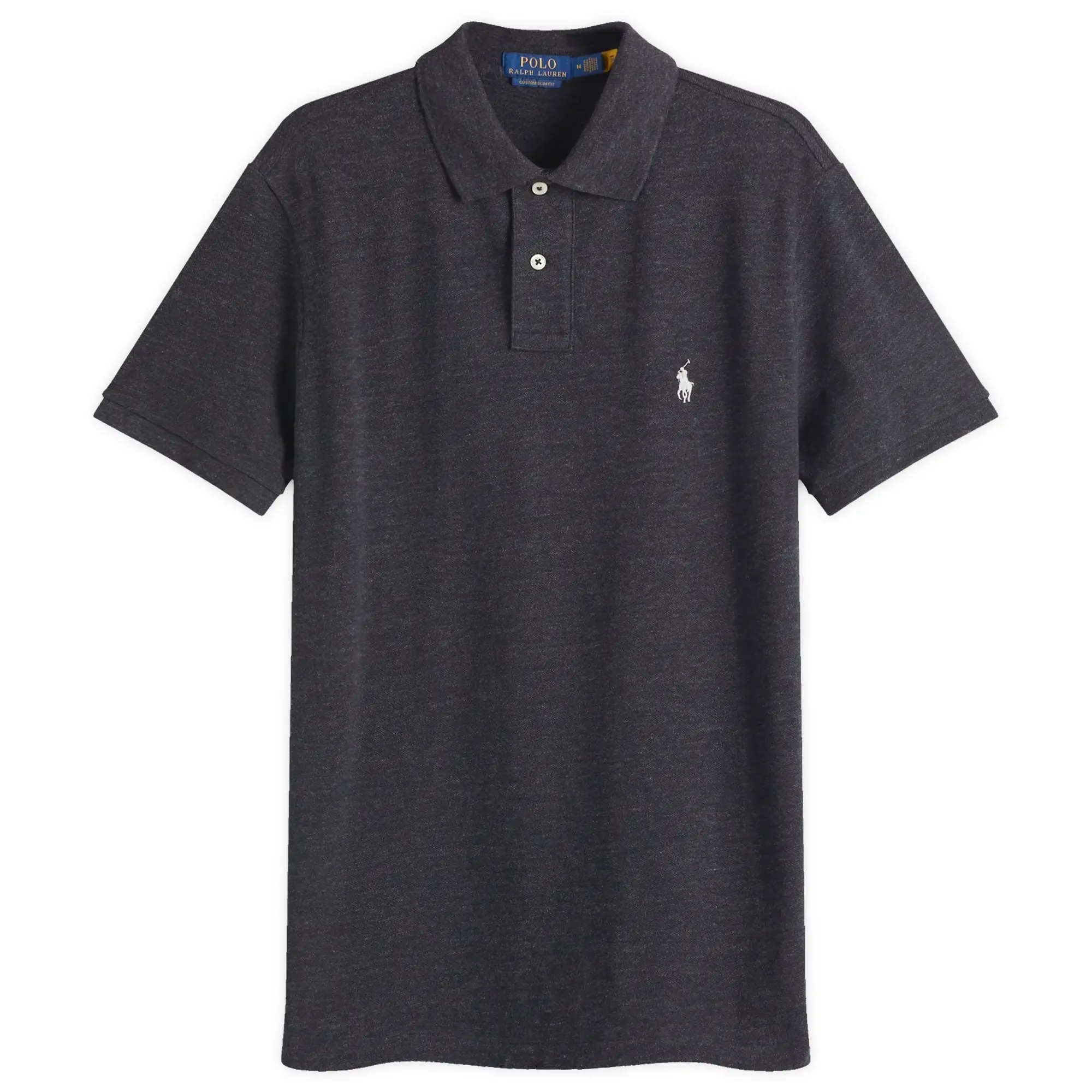 Polo Ralph Lauren  POLO AJUSTE DROIT EN COTON BASIC MESH LOGO PONY PLAYER  men's Polo shirt in Black
