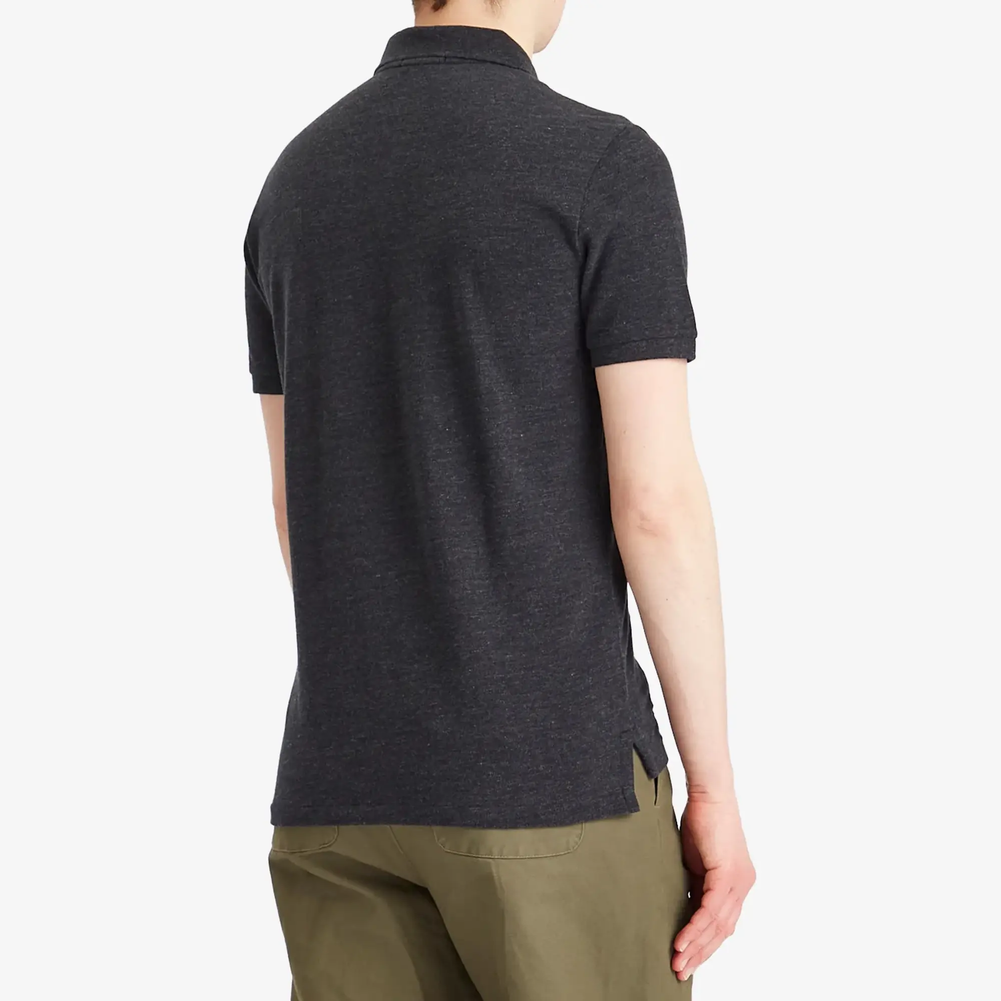 Polo Ralph Lauren  POLO AJUSTE DROIT EN COTON BASIC MESH LOGO PONY PLAYER  men's Polo shirt in Black
