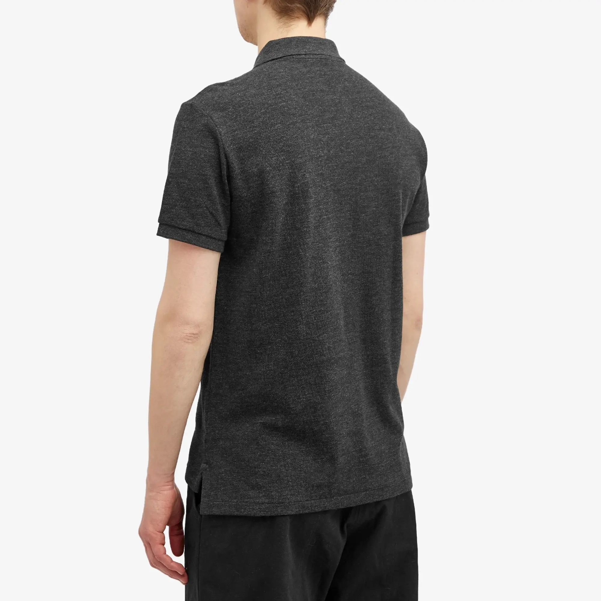 Polo Ralph Lauren  POLO AJUSTE DROIT EN COTON BASIC MESH LOGO PONY PLAYER  men's Polo shirt in Black