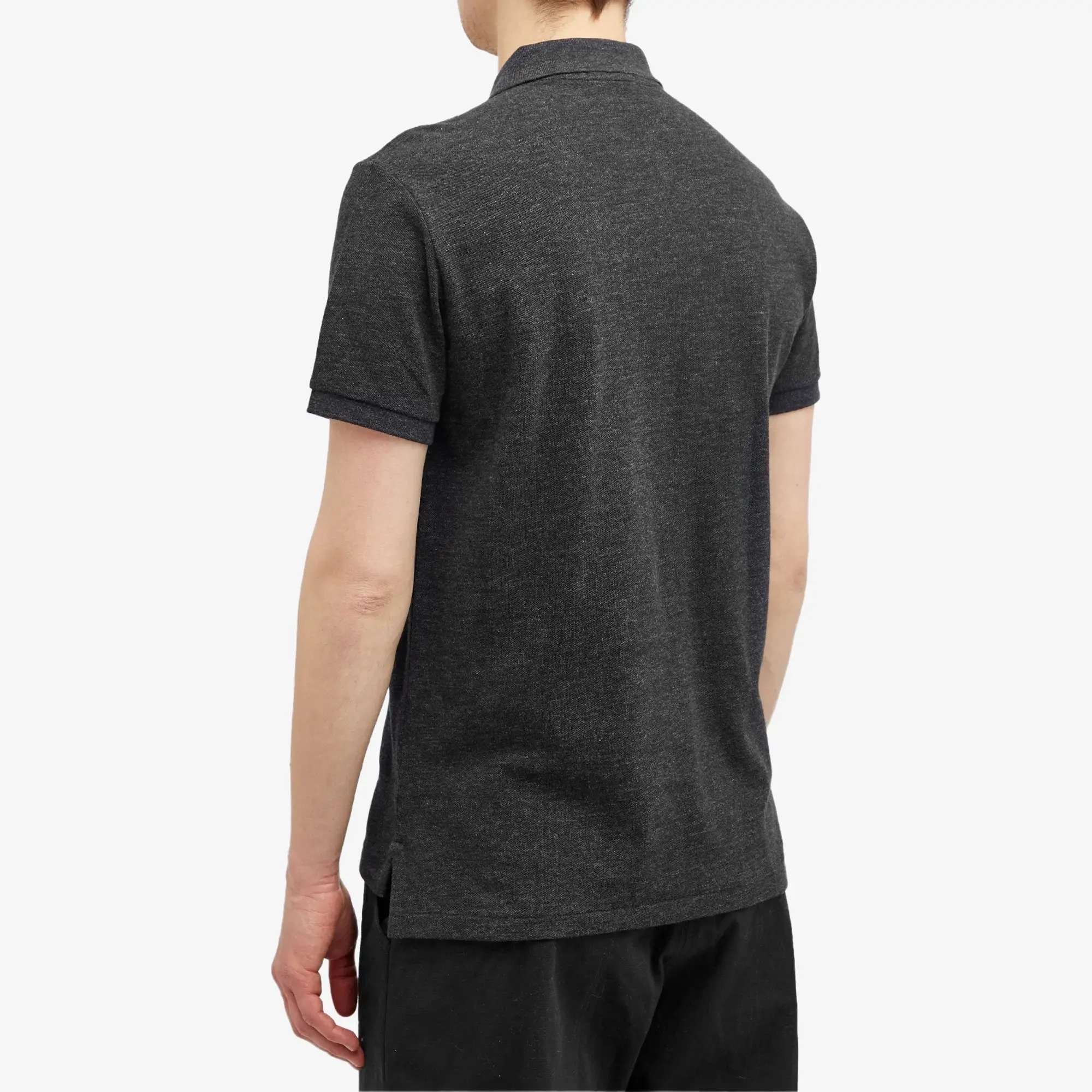 Polo Ralph Lauren  POLO AJUSTE DROIT EN COTON BASIC MESH LOGO PONY PLAYER  men's Polo shirt in Black