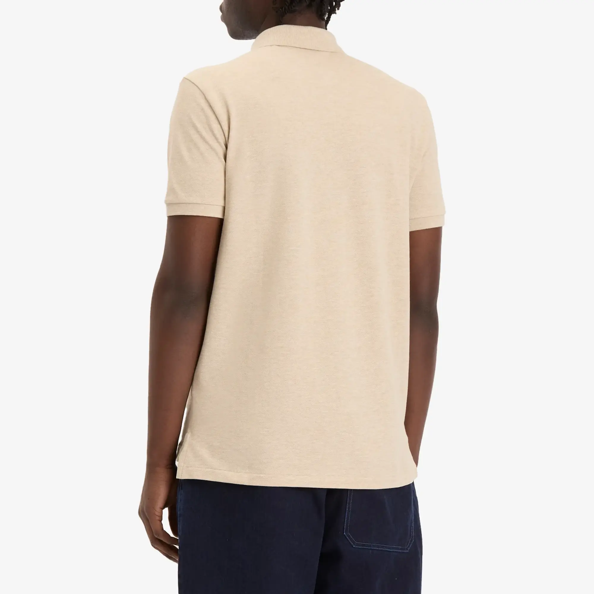 Polo Ralph Lauren  POLO COUPE DROITE EN COTON BASIC MESH  men's Polo shirt in Beige