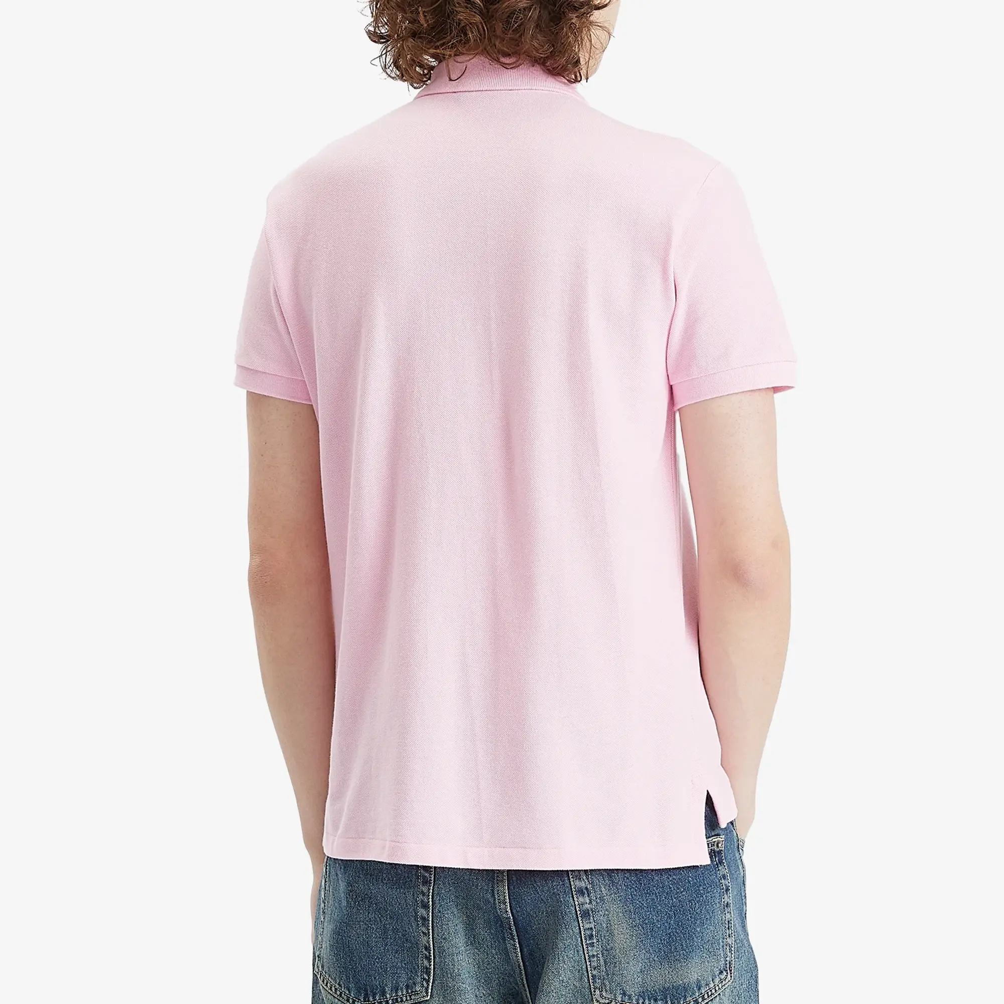 Polo Ralph Lauren Ralph Lauren Cotton Mesh Trim Fit Polo Shirt, Carmel Pink/C7349