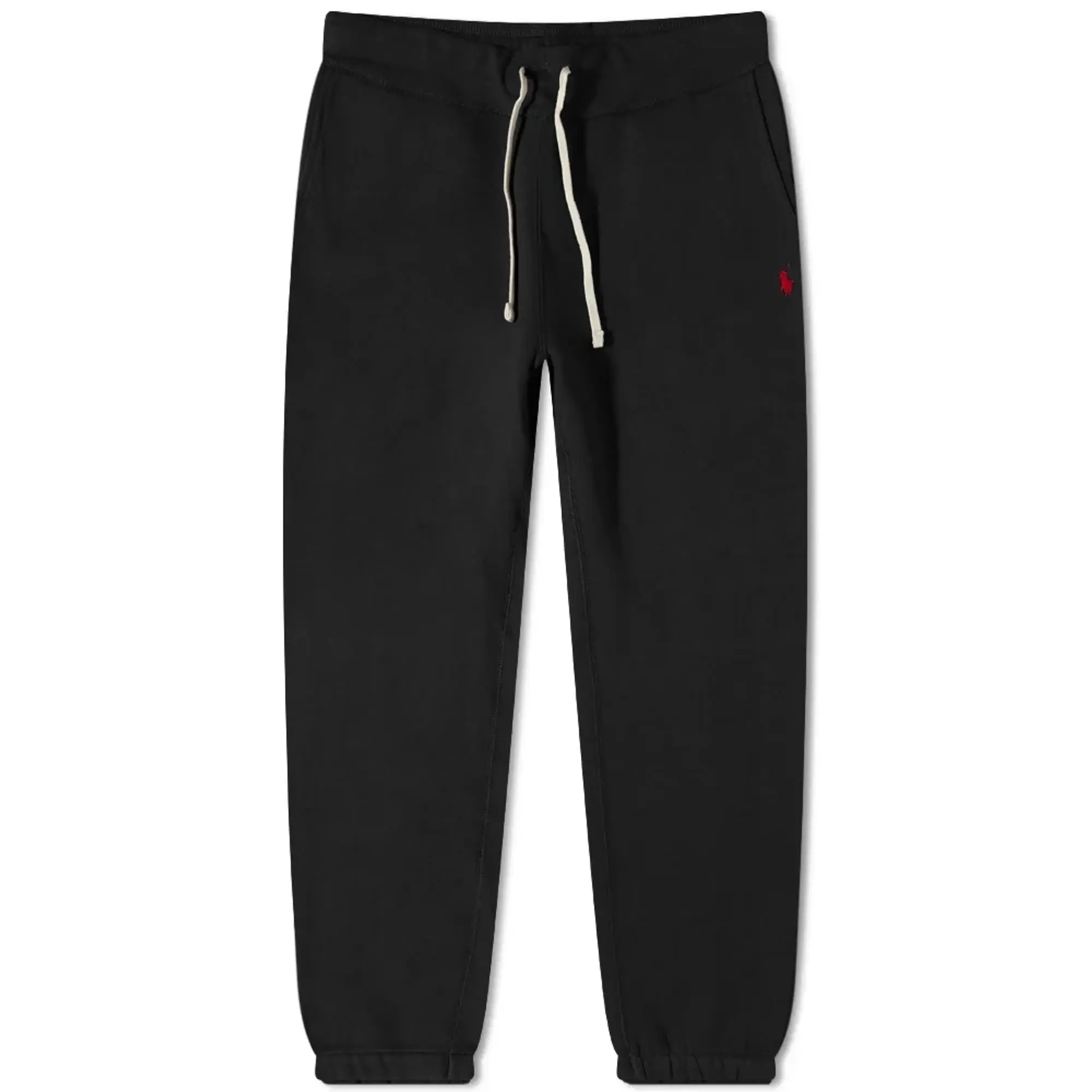 Polo Ralph Lauren Icon Logo Cuffed Joggers In Black