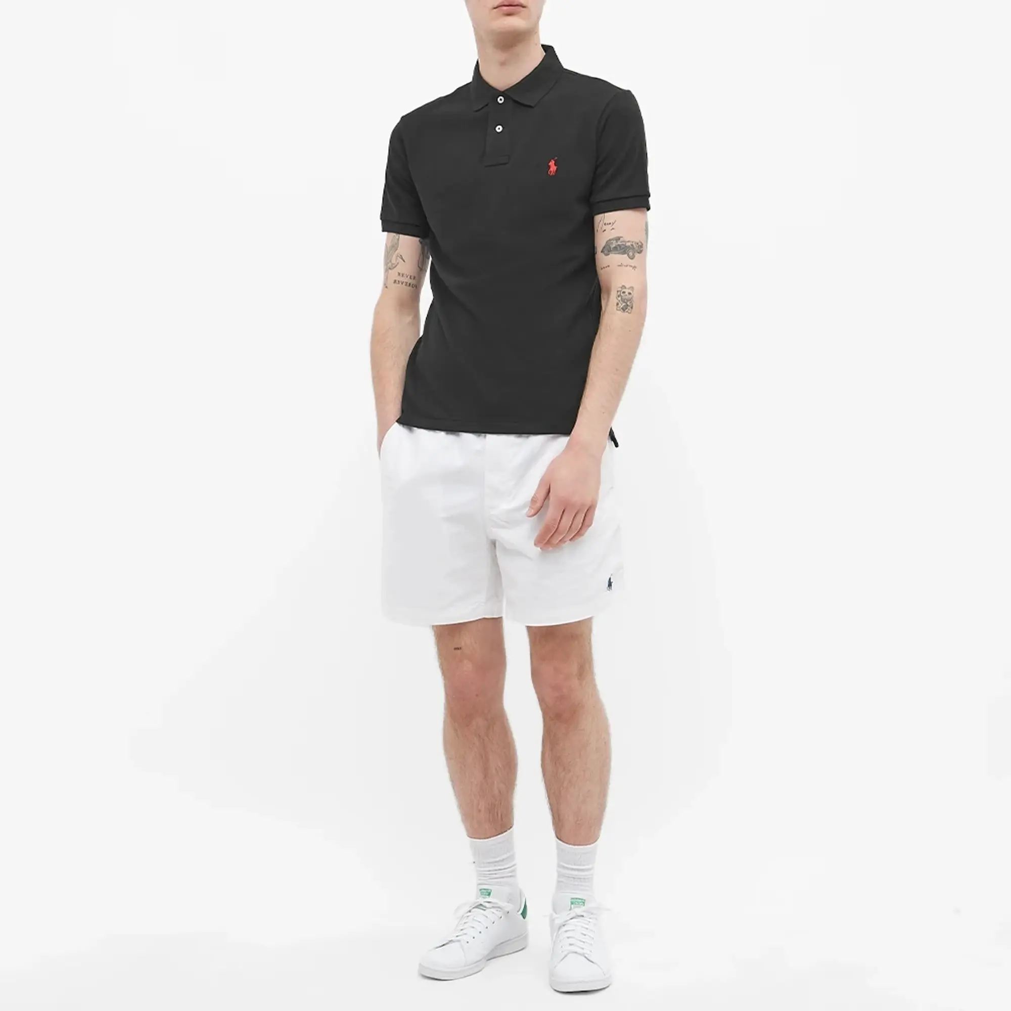 Polo Ralph Lauren  POLO AJUSTE SLIM FIT EN COTON BASIC MESH  men's Polo shirt in Black