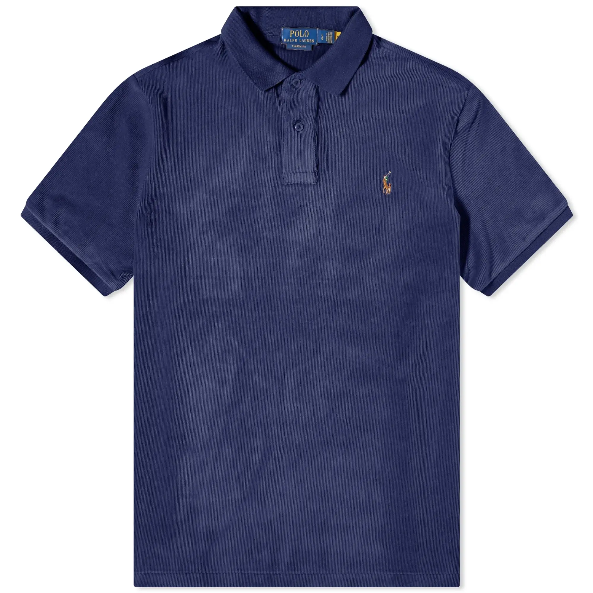 Polo Ralph Lauren Men's Knitted Cord Polo Newport Navy