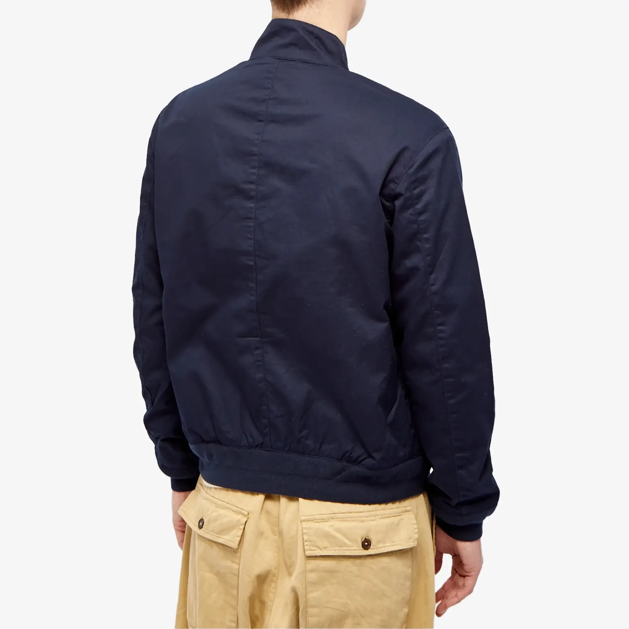 Polo Ralph Lauren  BLOUSON ZIPPE EN SERGE DE COTON AVEC DOUBLURE TARTAN  men's Jacket in Marine