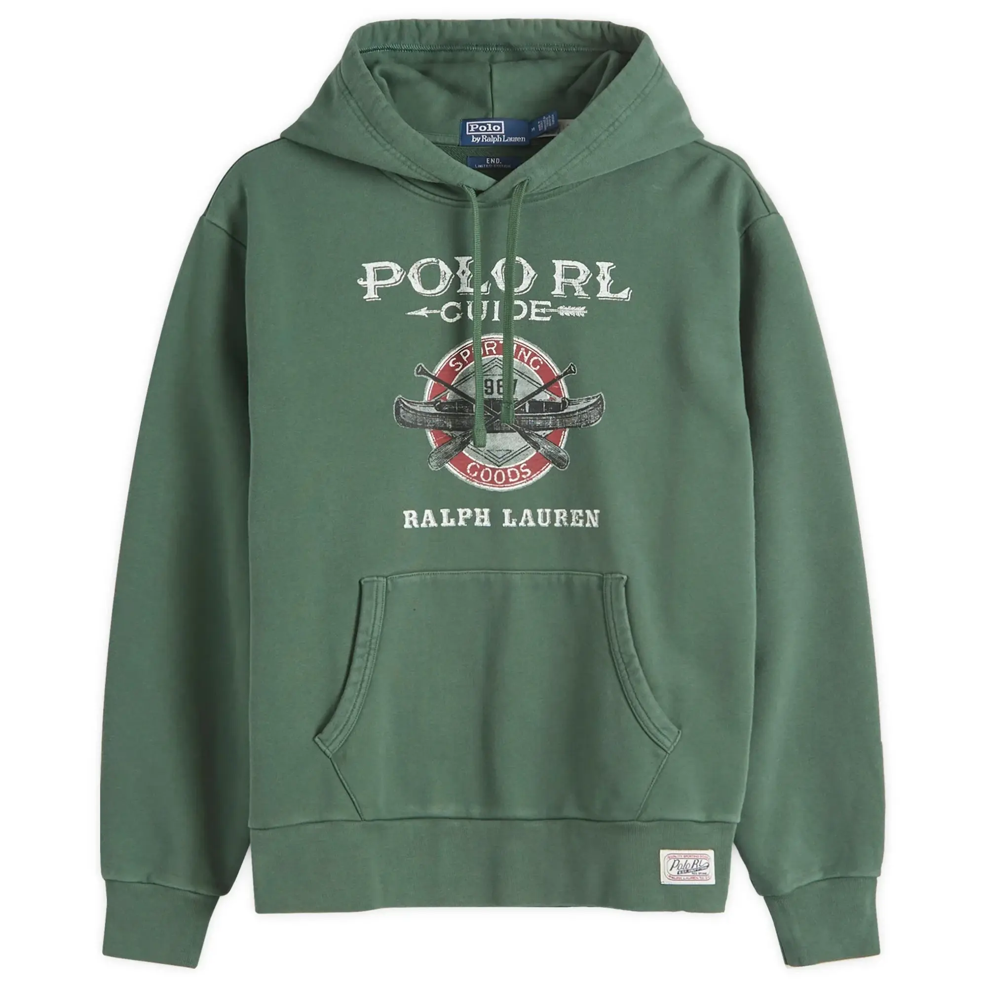 END. x Polo Ralph Lauren Men's Dry Goods Hoodie Washed Forest
