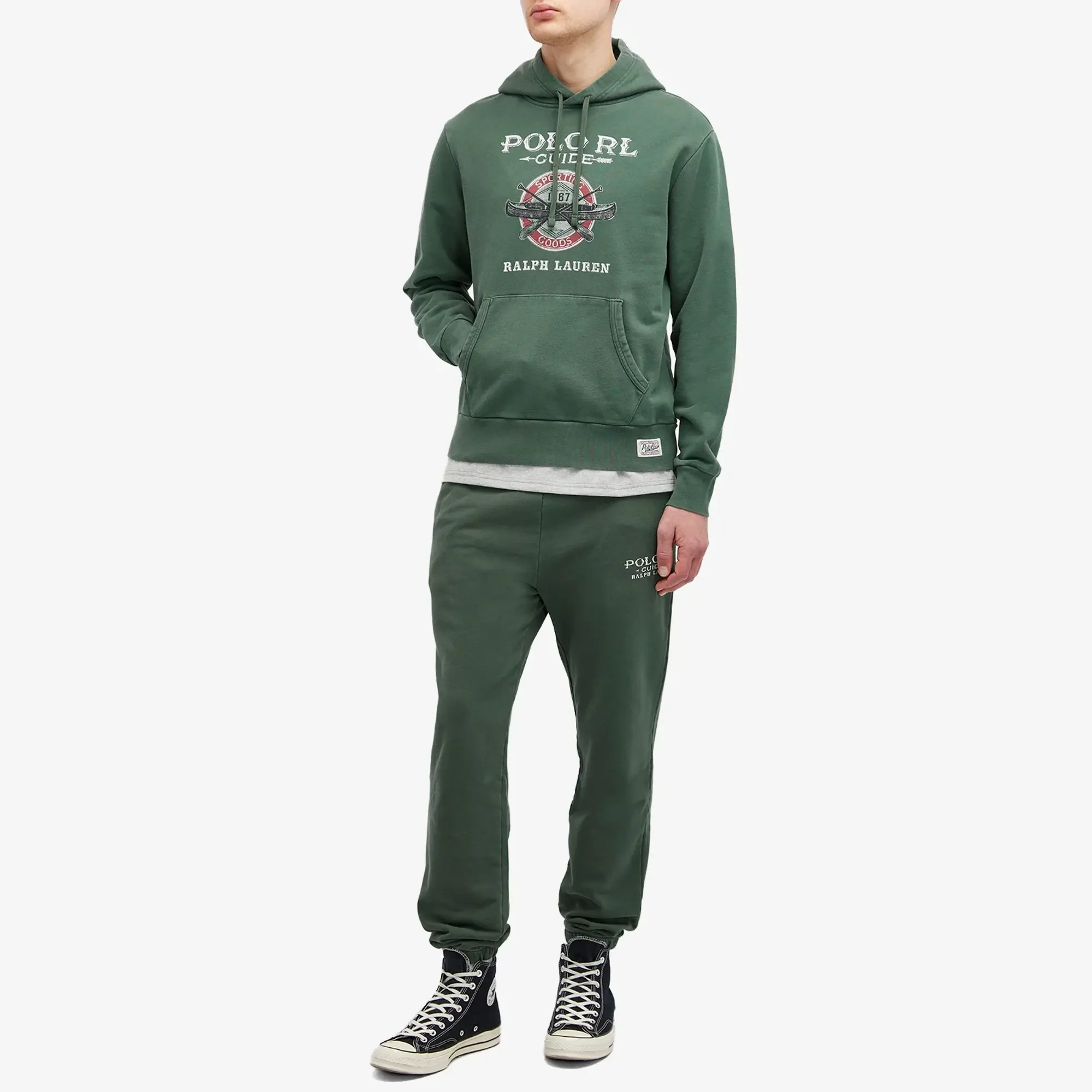 END. x Polo Ralph Lauren Men's Dry Goods Hoodie Washed Forest
