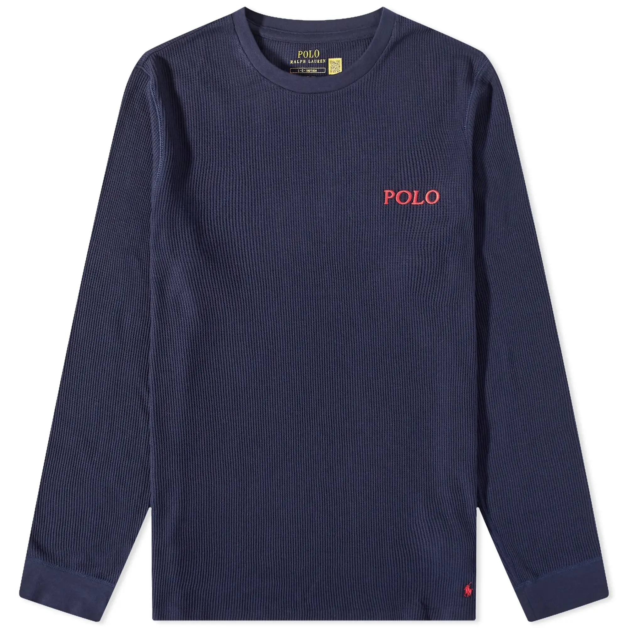 Polo Ralph Lauren RALPH LAUREN Waffle-Knit Crewneck Sleep Shirt - Blue