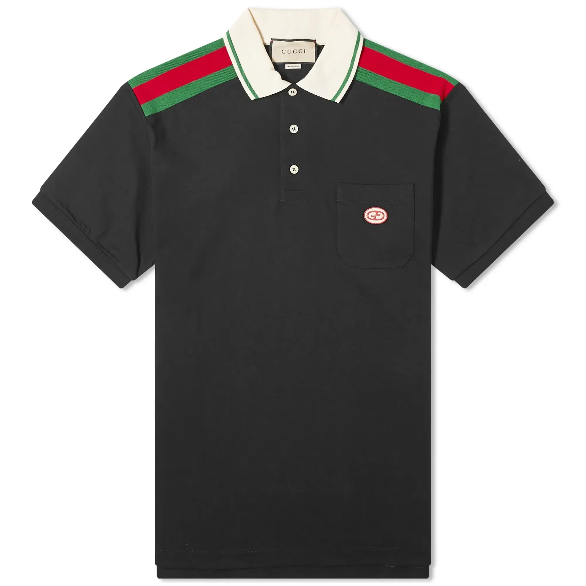 Gucci Men's GRG Logo Polo Shirt Black