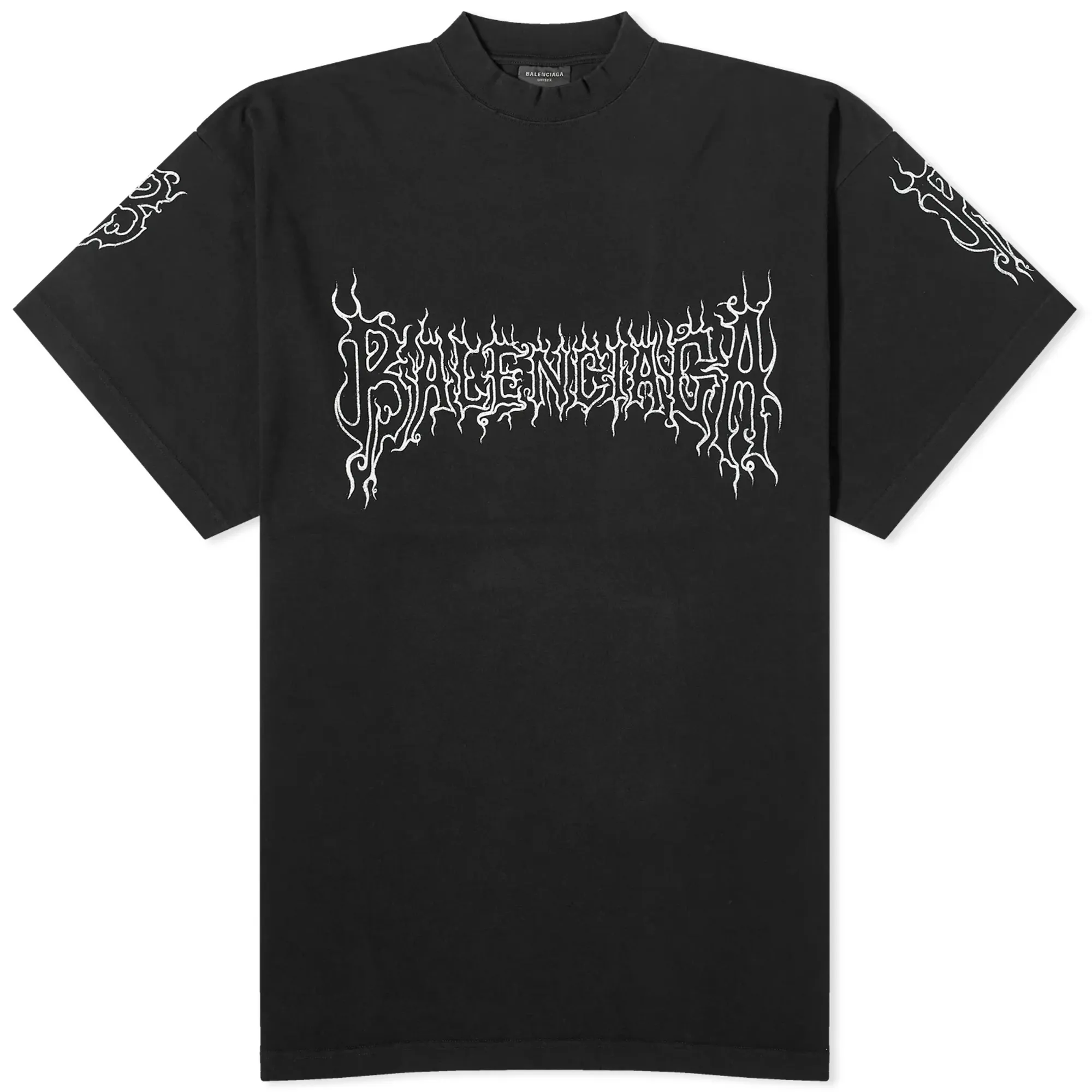 Balenciaga Men's Darkwave Tee Black/White | 739028-TPVN5-1070