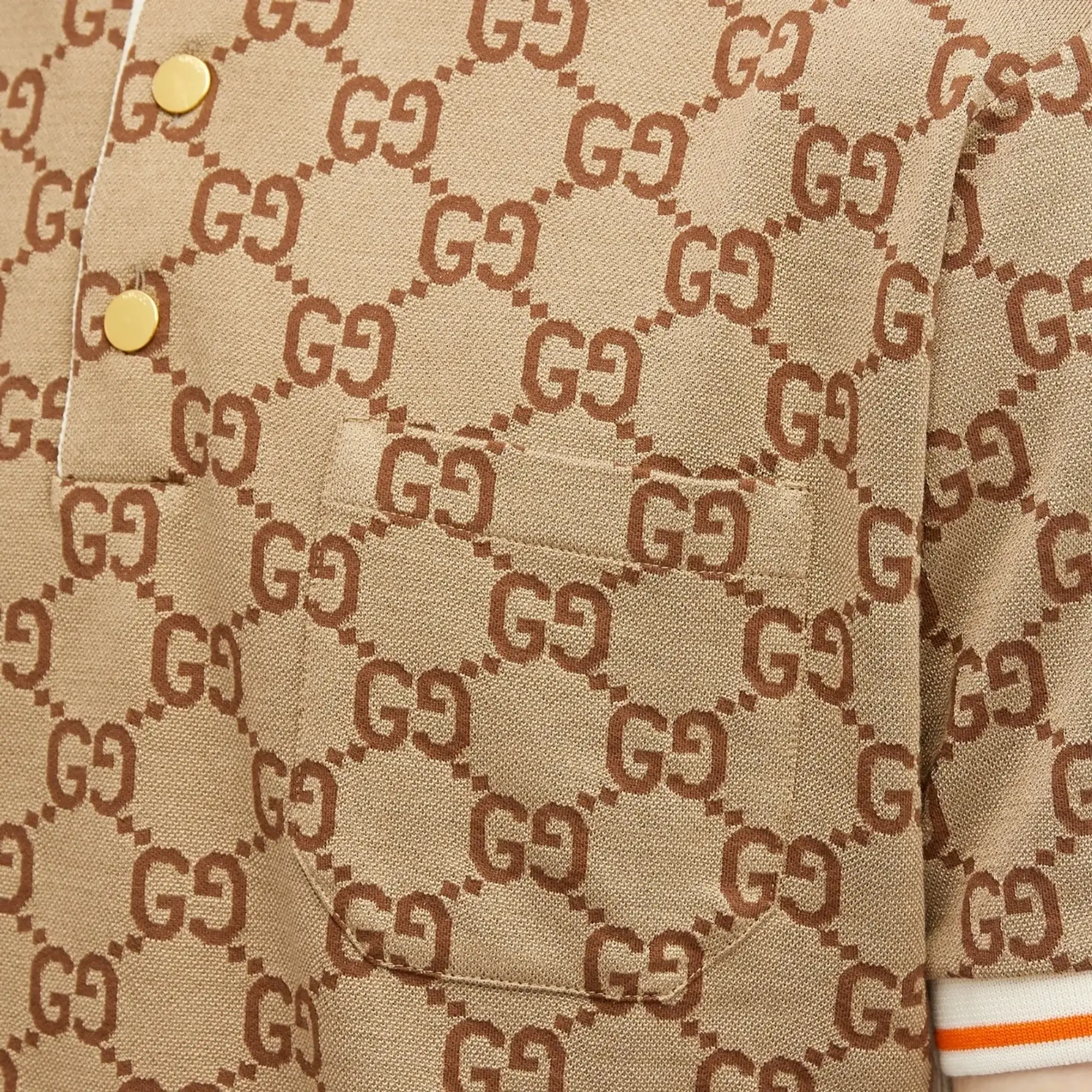 Gucci Men's GG Polo Beige