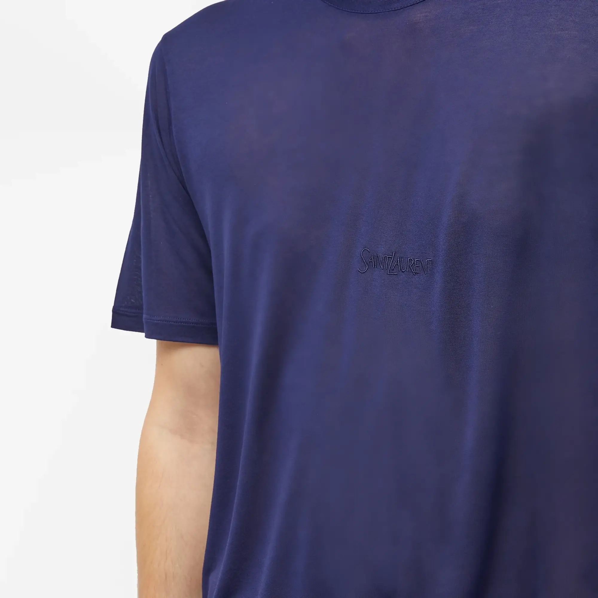 Asics Saint Laurent Men's Embroidered Logo T-Shirt Blueberry