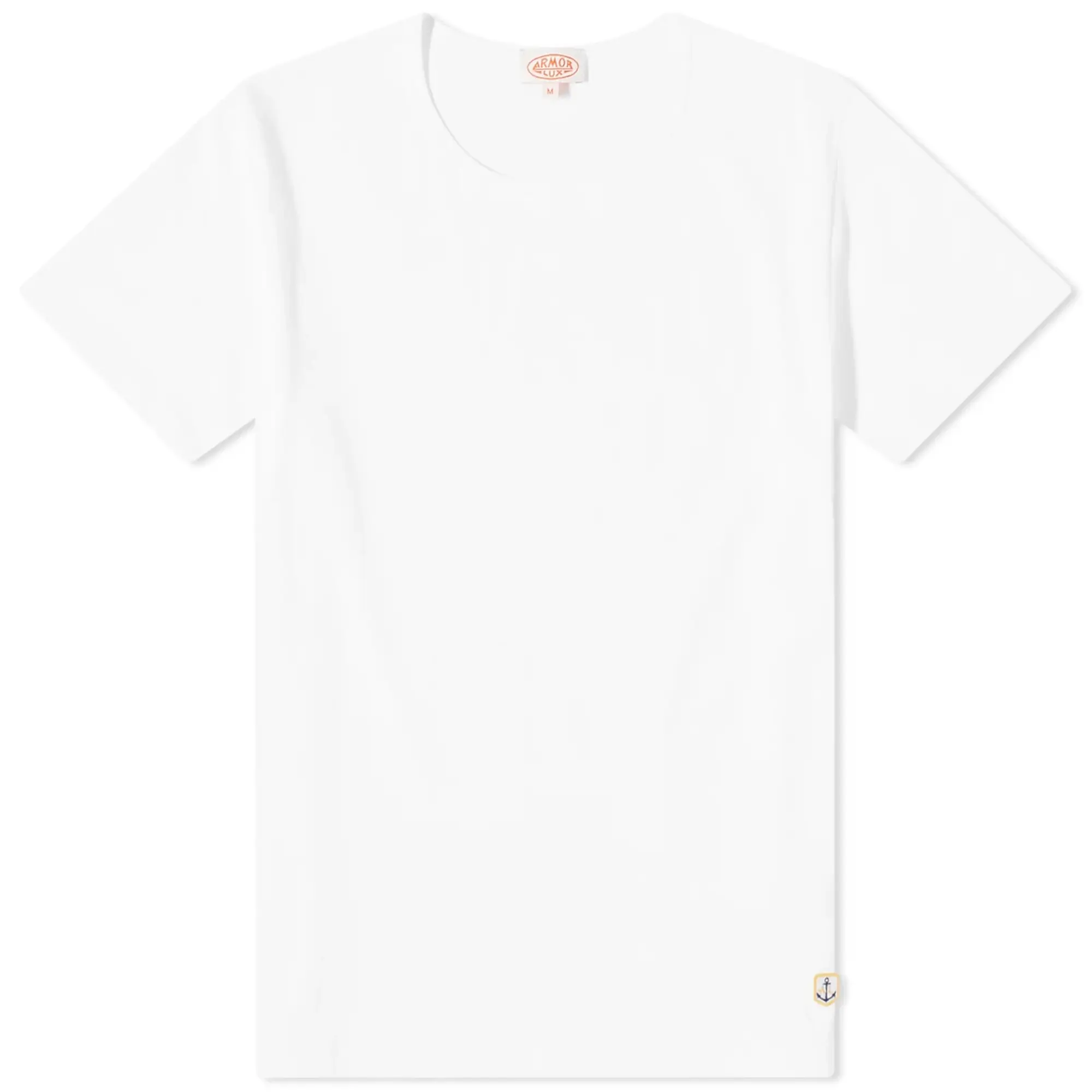 Armor-Lux Men's Basic T-Shirt - 2 Pack White/Grey Marl