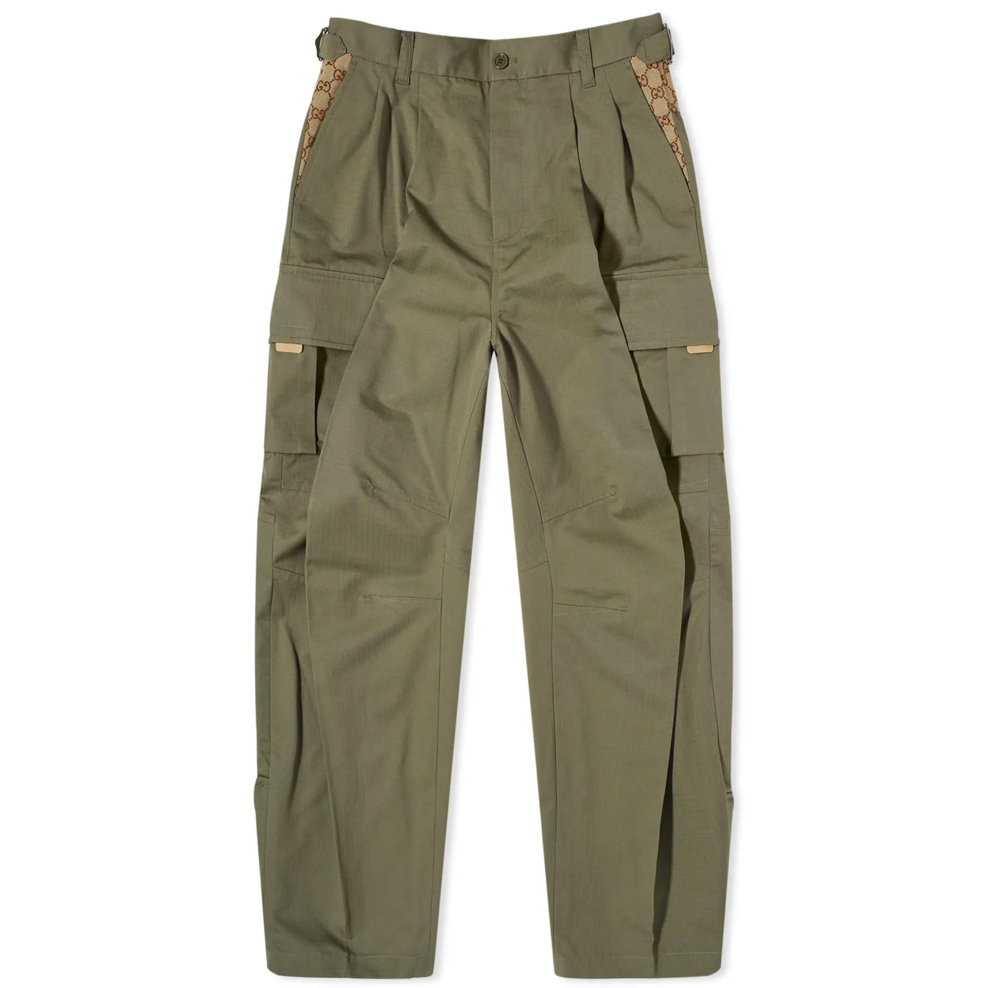 Gucci Men's Cargo Pant Greenish Khaki | 751436-ZANW6-3550 | FOOTY.COM