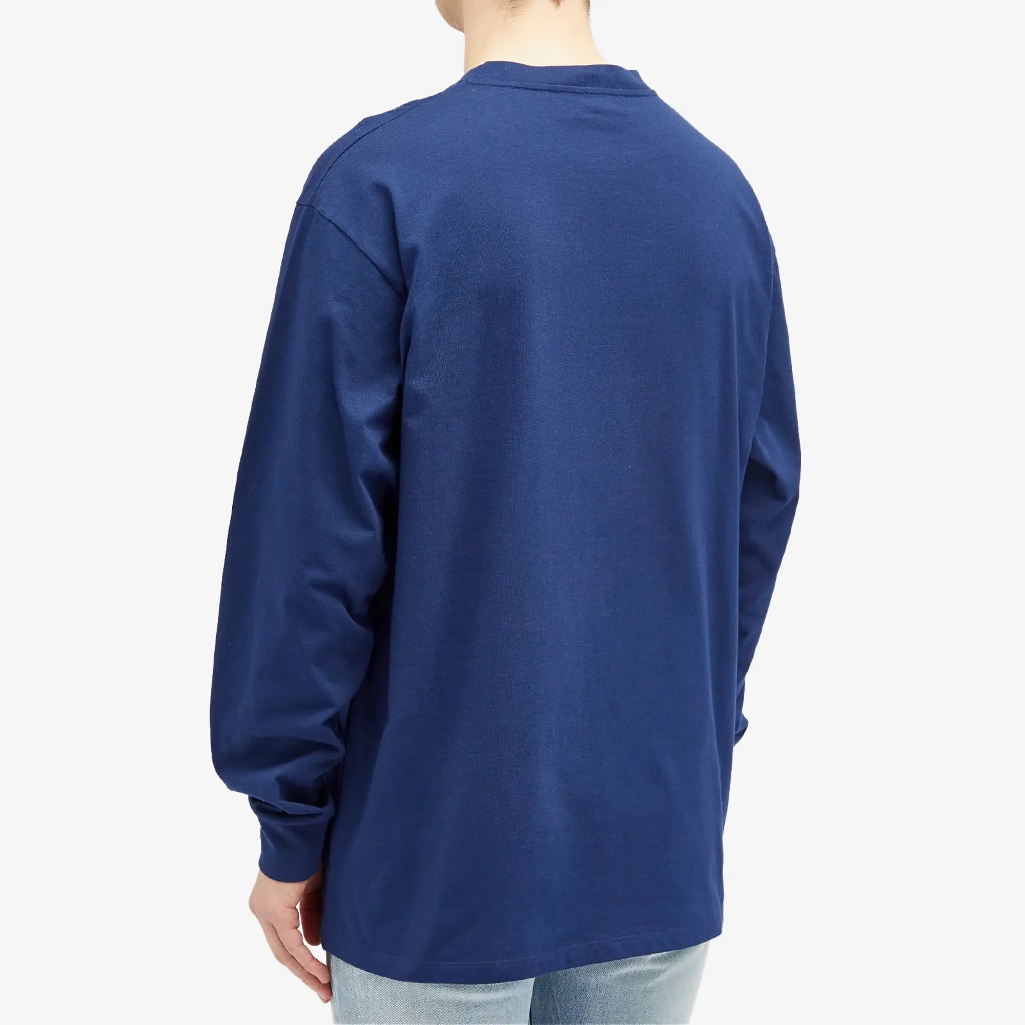 Gucci Men's Interlocking Logo Crew Neck Sweat Navy