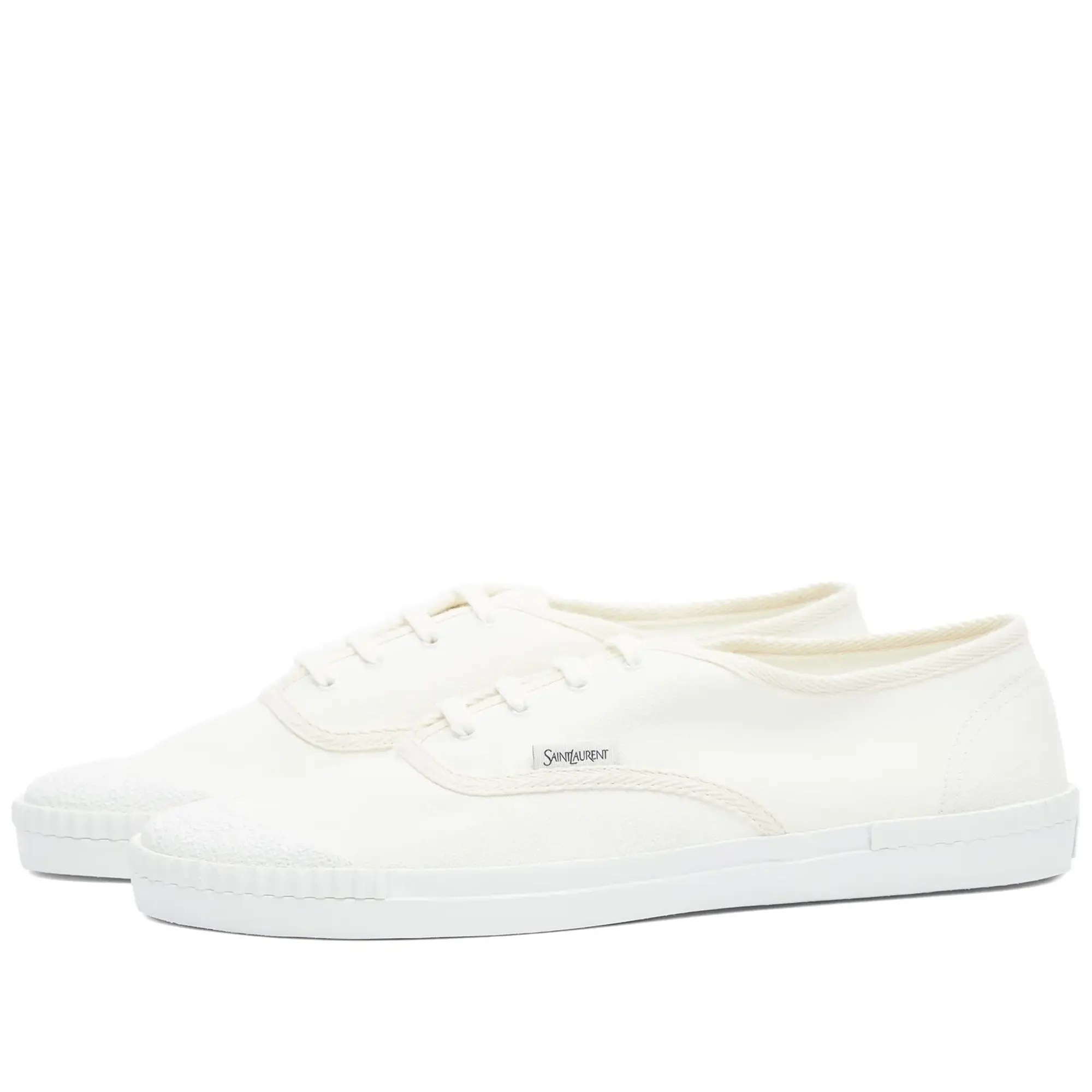 Saint Laurent Men's Verano Canvas Plimsole Milk