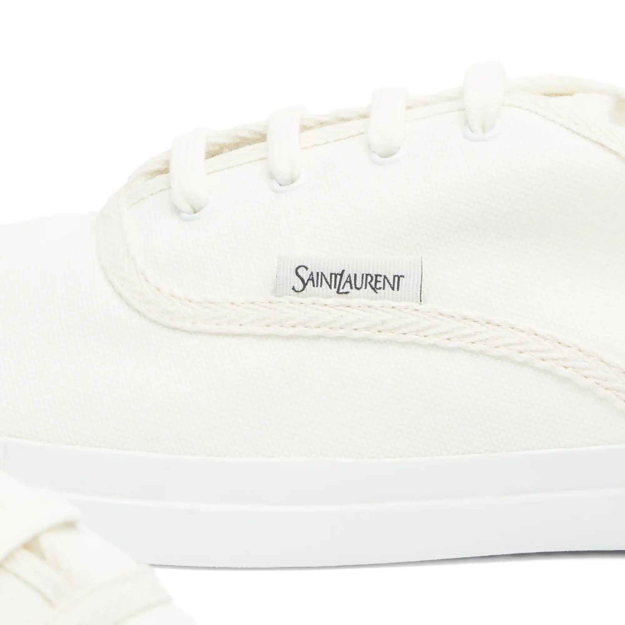Saint Laurent Men's Verano Canvas Plimsole Milk