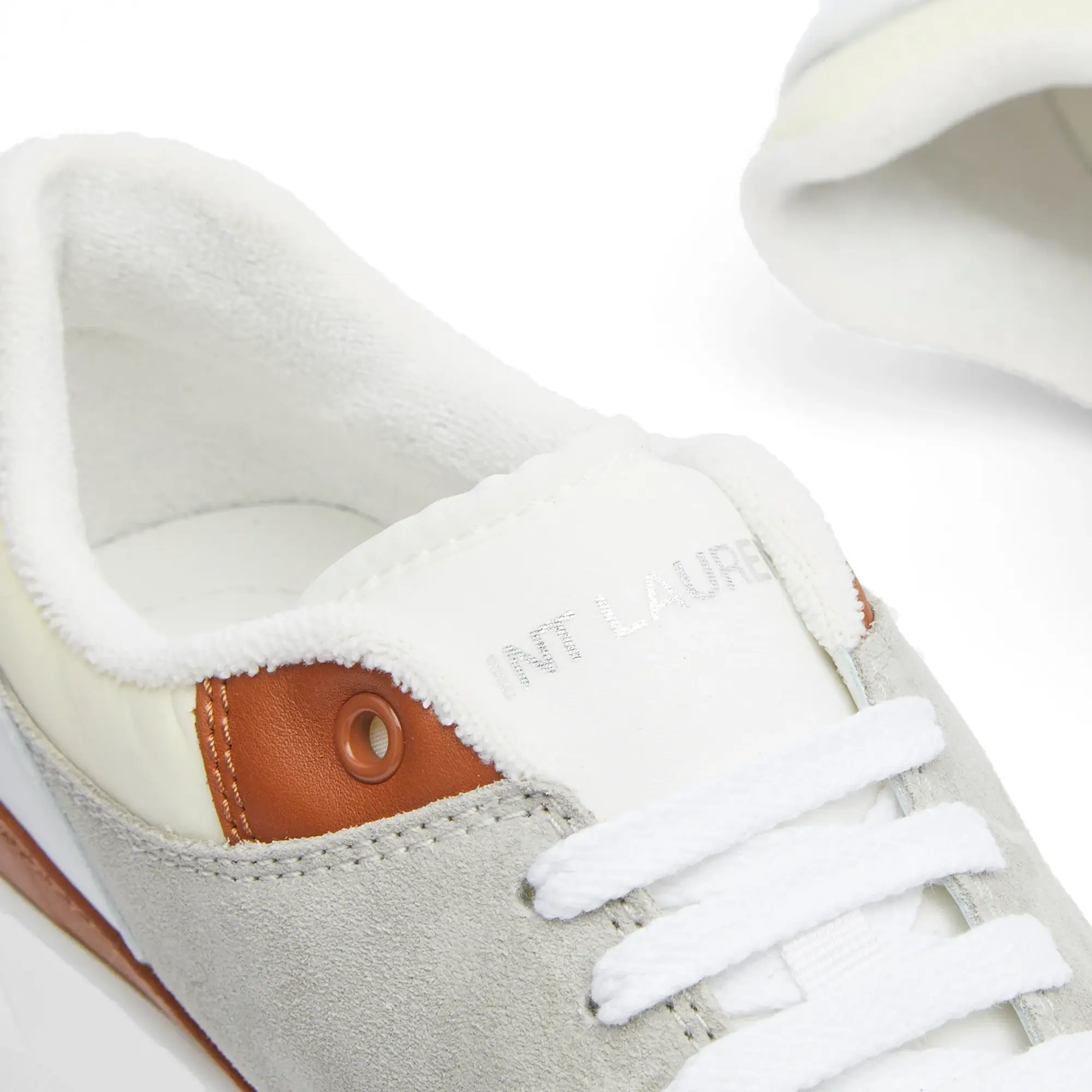 Saint Laurent Men's Bump Cin 15 Sneaker White/Grey/Red
