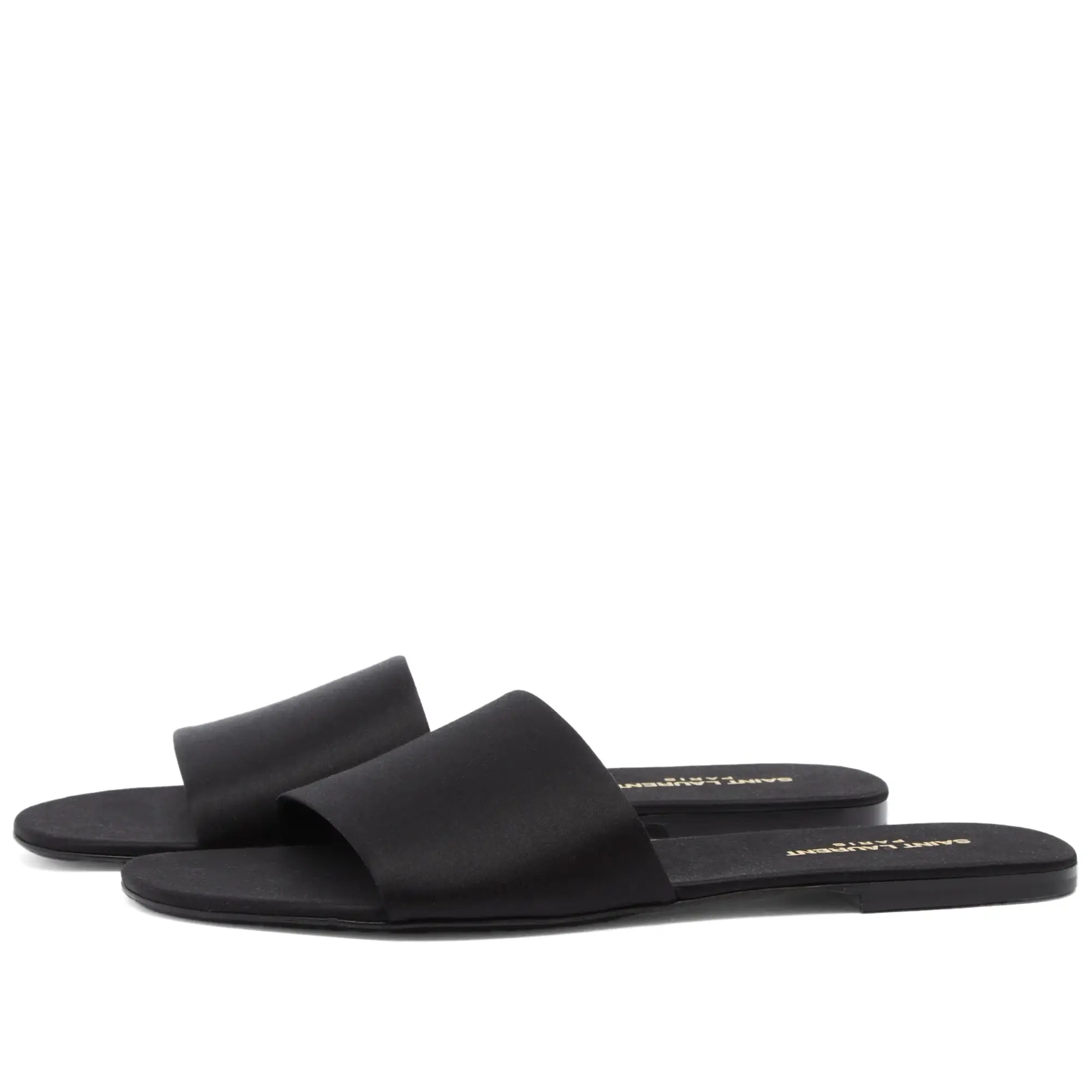 Saint Laurent Men's Tail 05 Slide Sandal Black