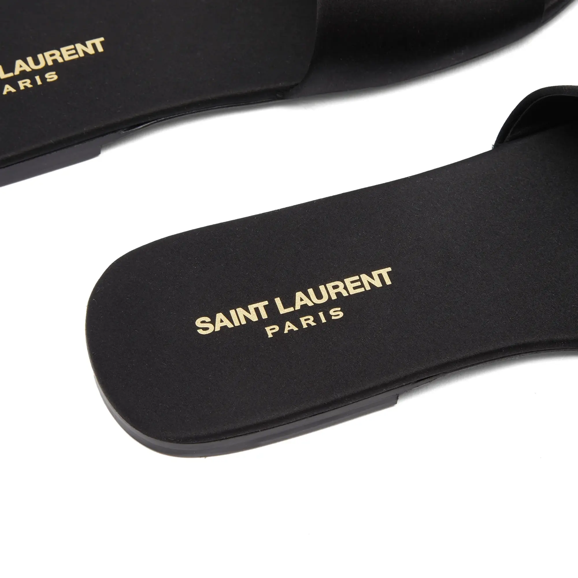 Saint Laurent Men's Tail 05 Slide Sandal Black