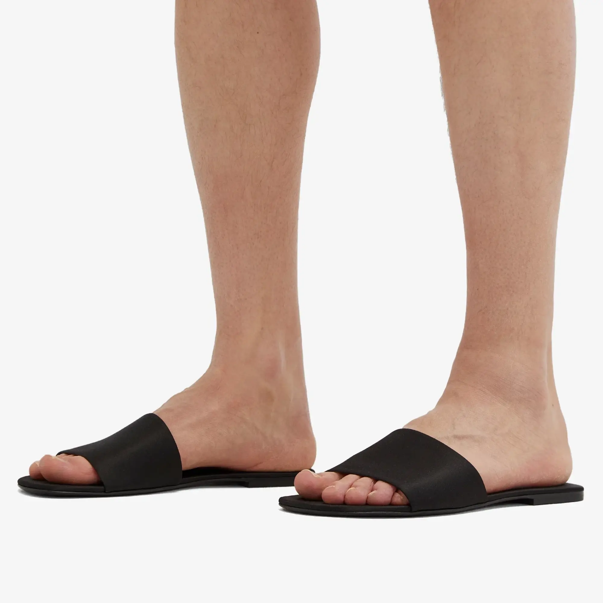 Saint Laurent Men's Tail 05 Slide Sandal Black