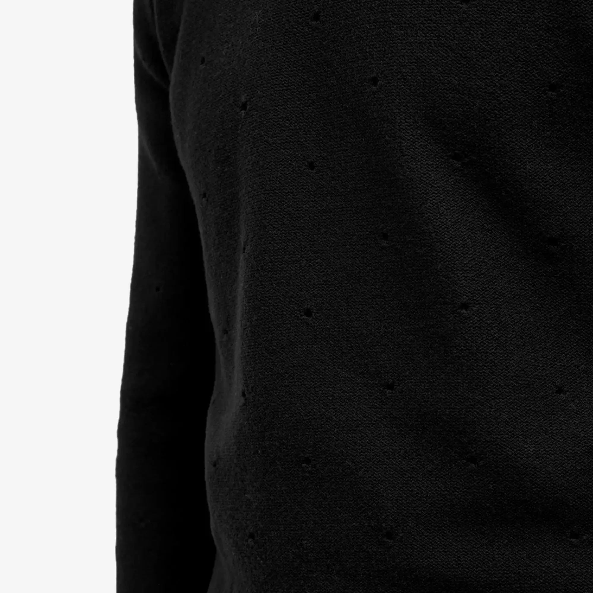 Saint Laurent Men's Hole Crew Jumper Black
