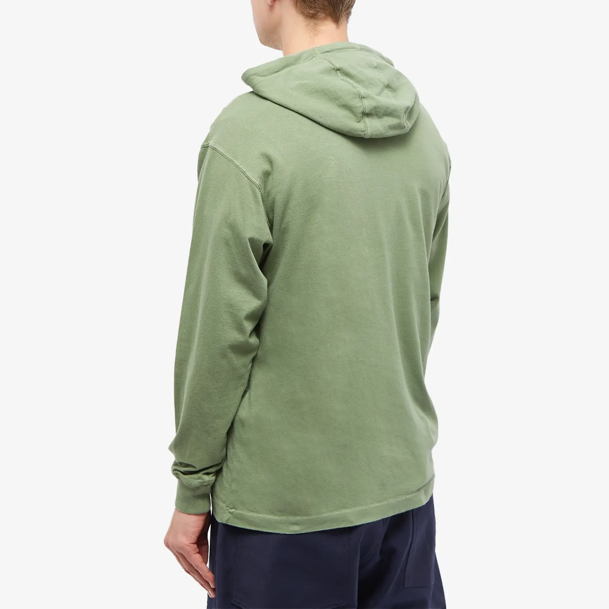 Stone Island Men's Embroidered Logo Lightweight Hoodie Sage