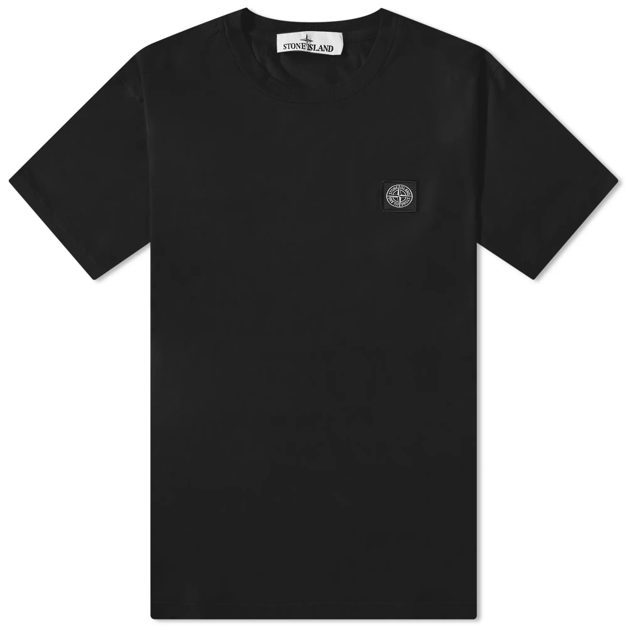 Stone Island Tee Gased 60/2 Cotton Jersey, Garment Dyed Men Shortsleeves Black