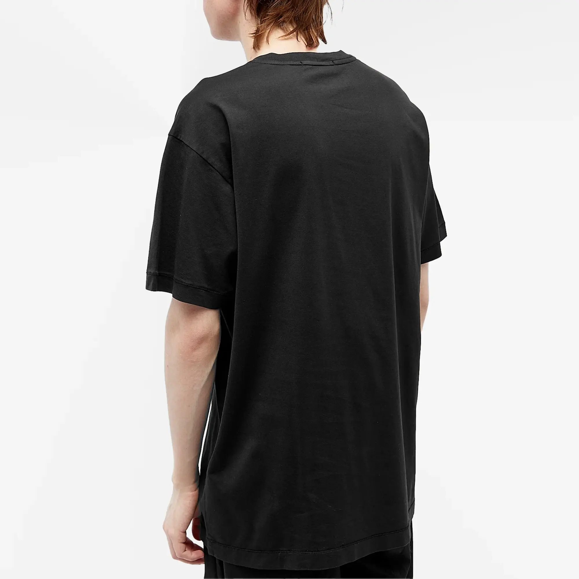 Stone Island Tee Gased 60/2 Cotton Jersey, Garment Dyed Men Shortsleeves Black