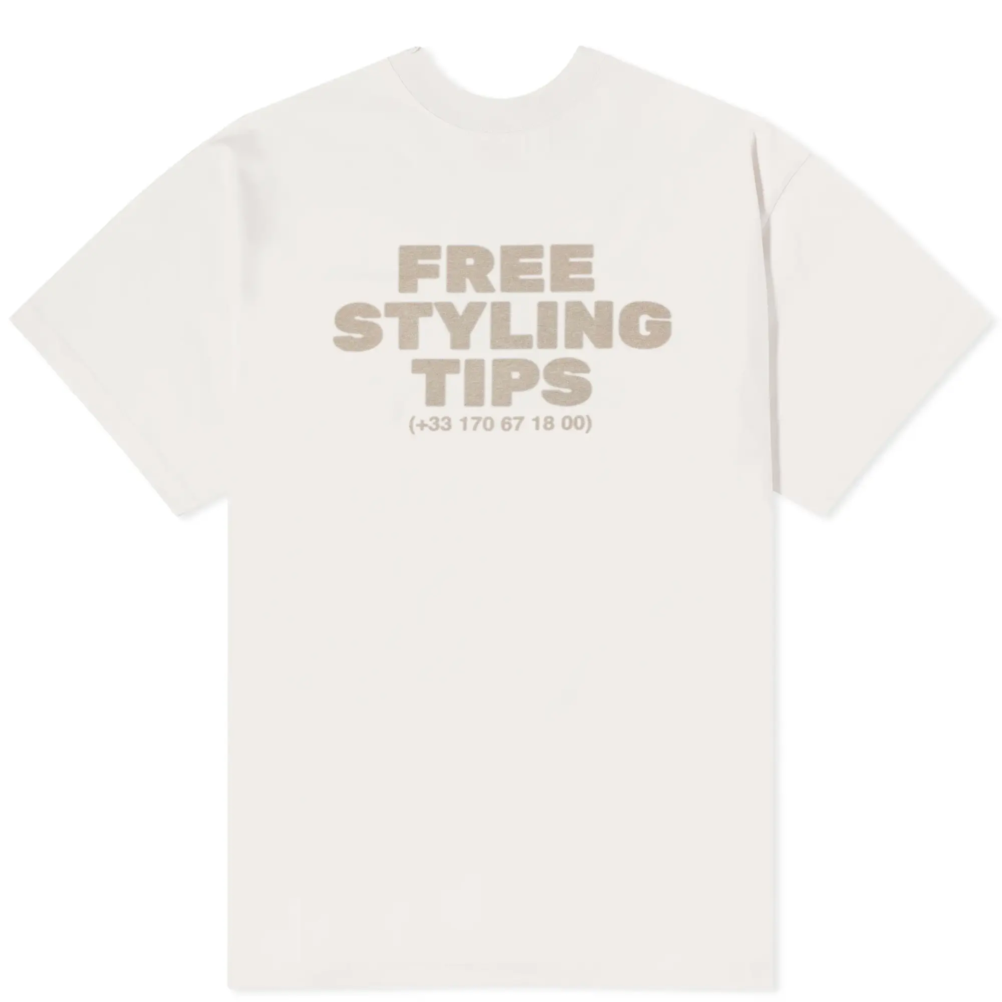 Balenciaga Men's Free Styling Tips Tee Off White/White