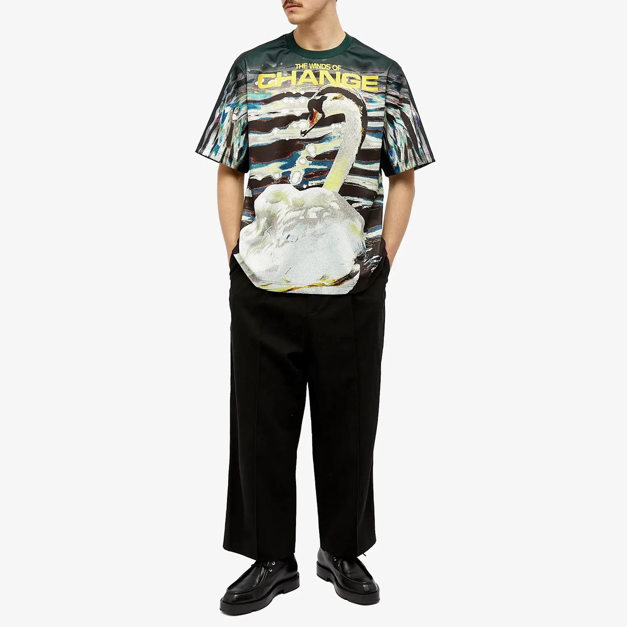 Burberry Men's Swan Logo T-Shirt Vine