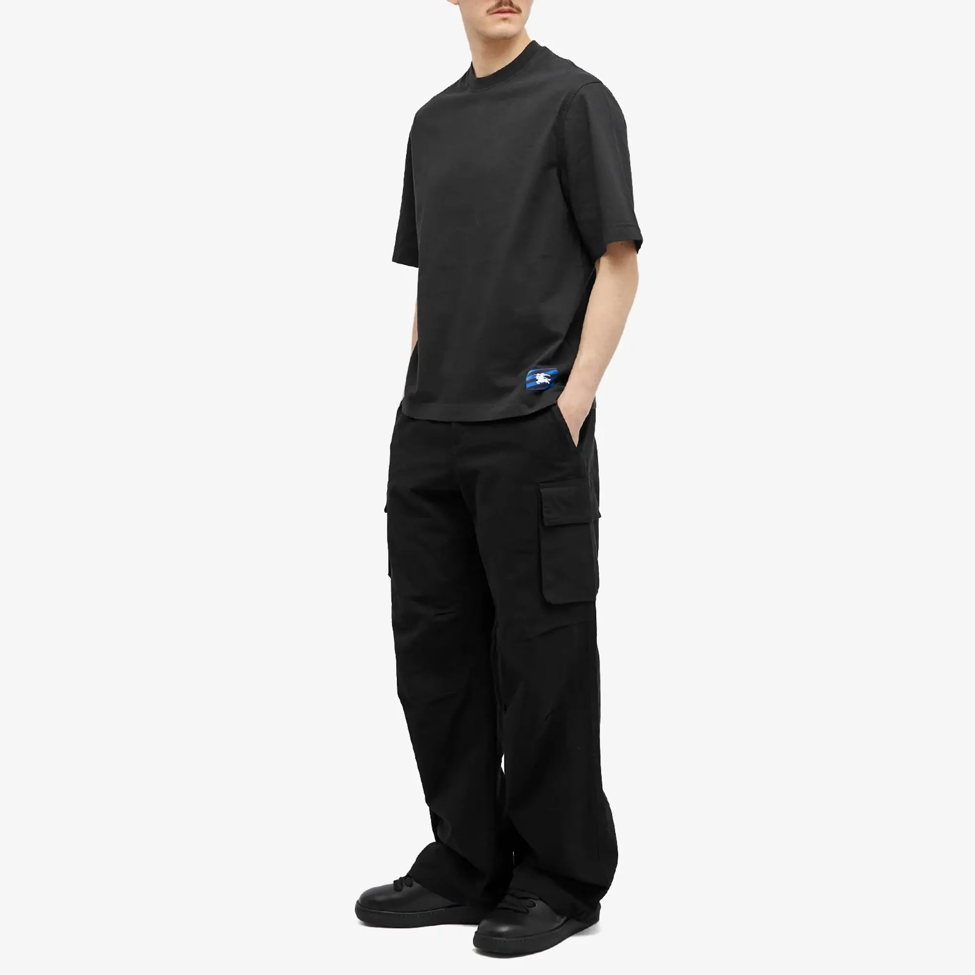 Burberry Men's EKD Label T-Shirt Black