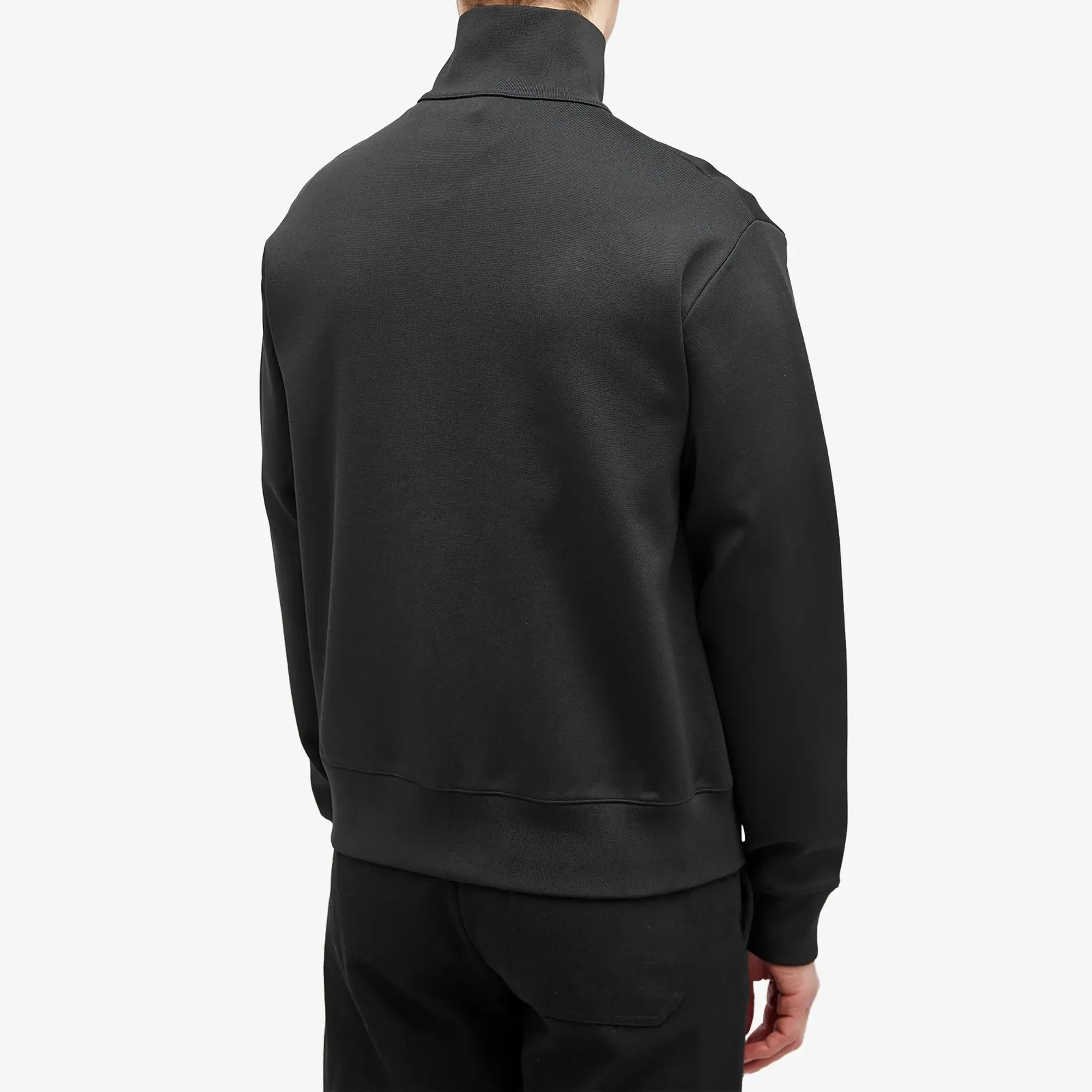 Burberry Men's Nylon Argyle Track Jacket Black
