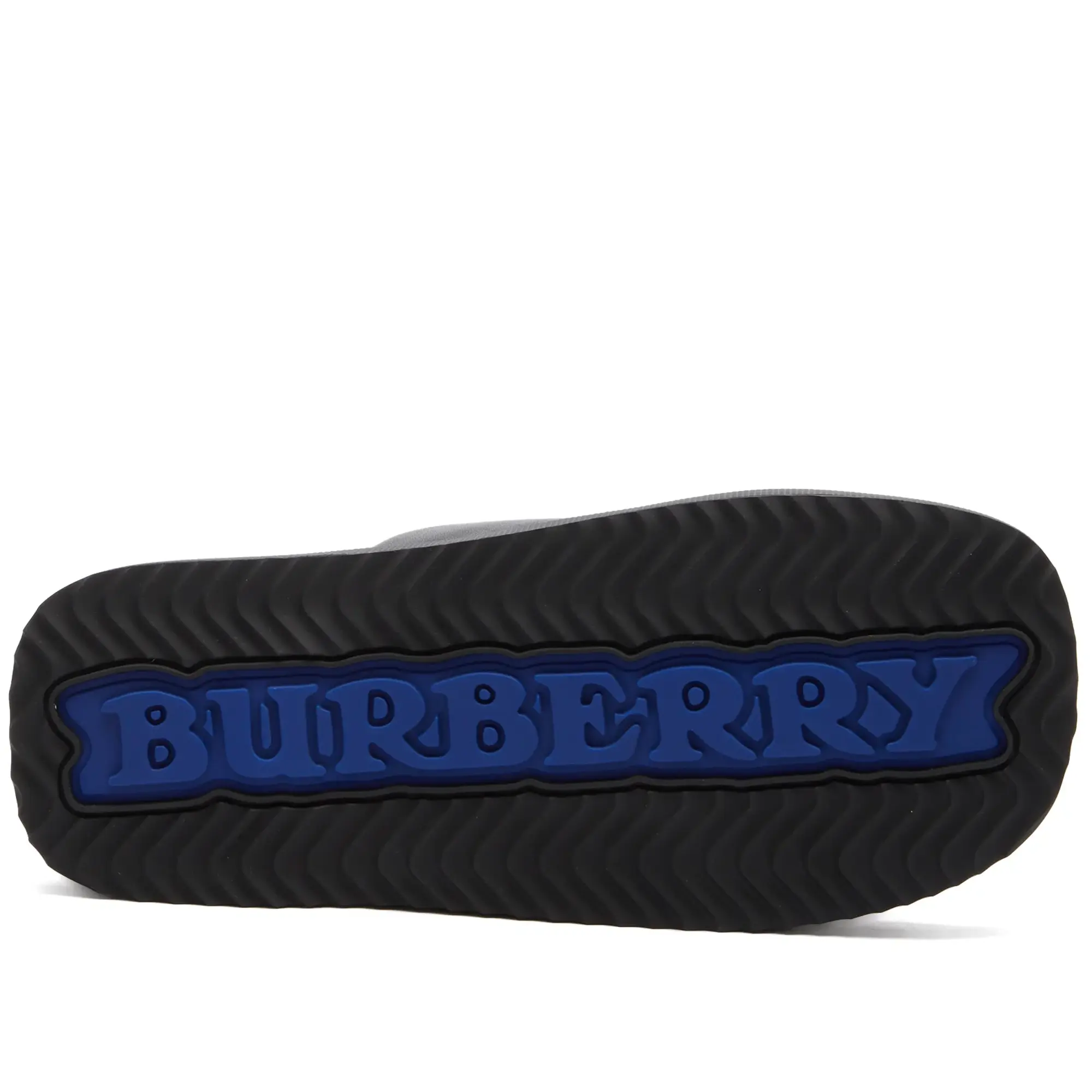 Burberry Men's Quilted Leather Slide Sandals Black