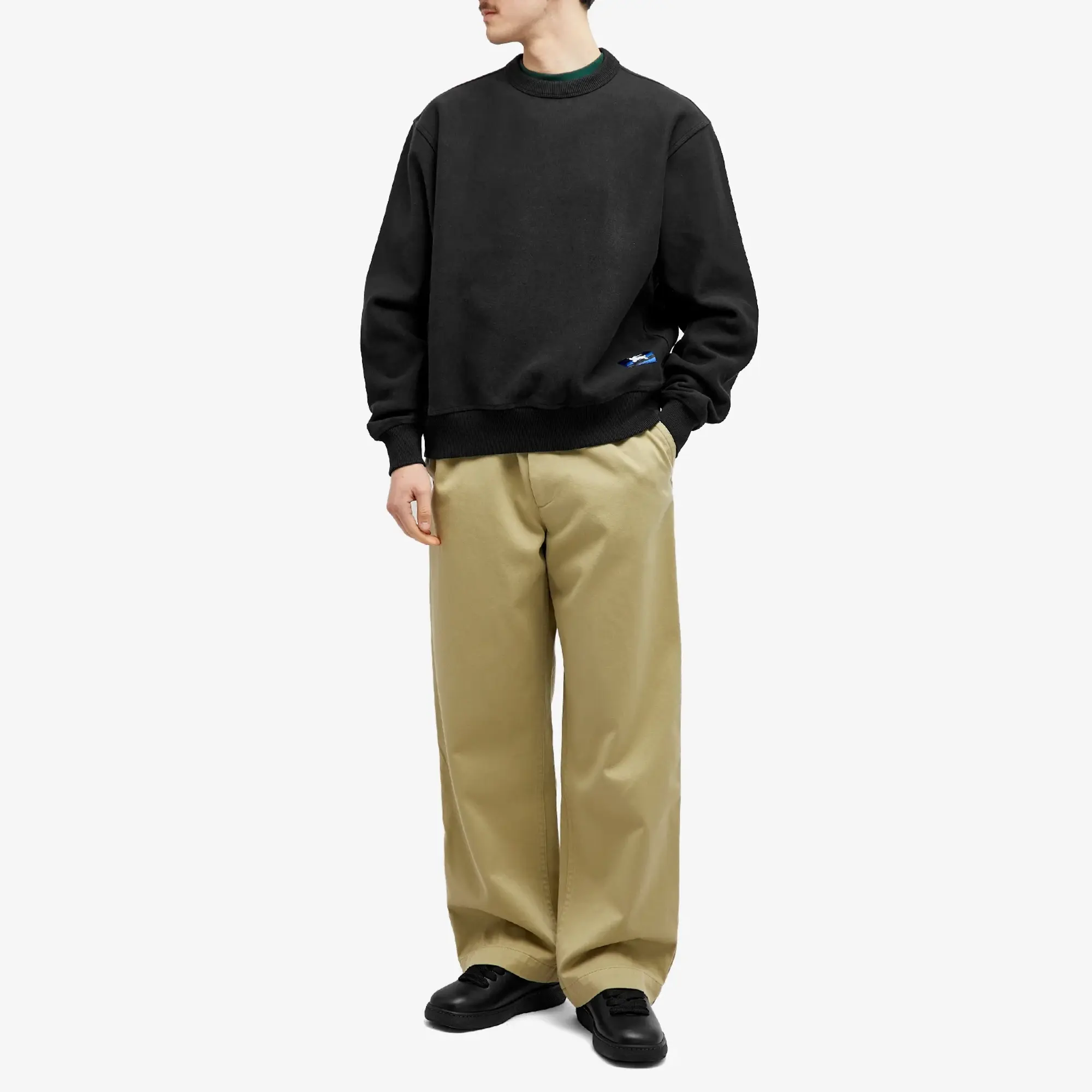 Burberry Men's EKD Label Sweatshirt Black