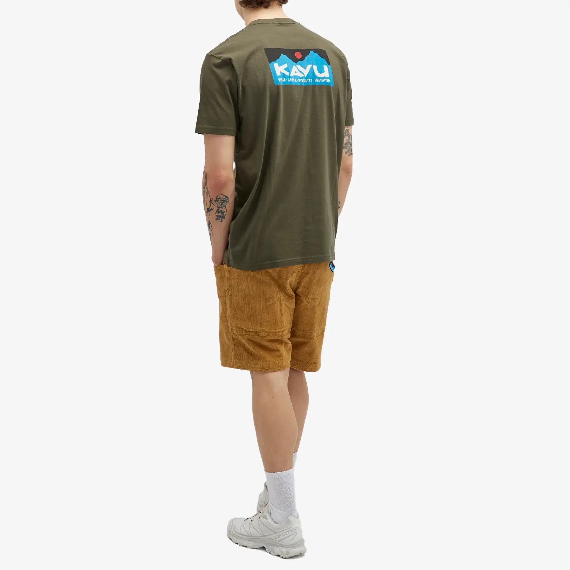 KAVU Men's Klear Above Etch Art T-Shirt Leaf
