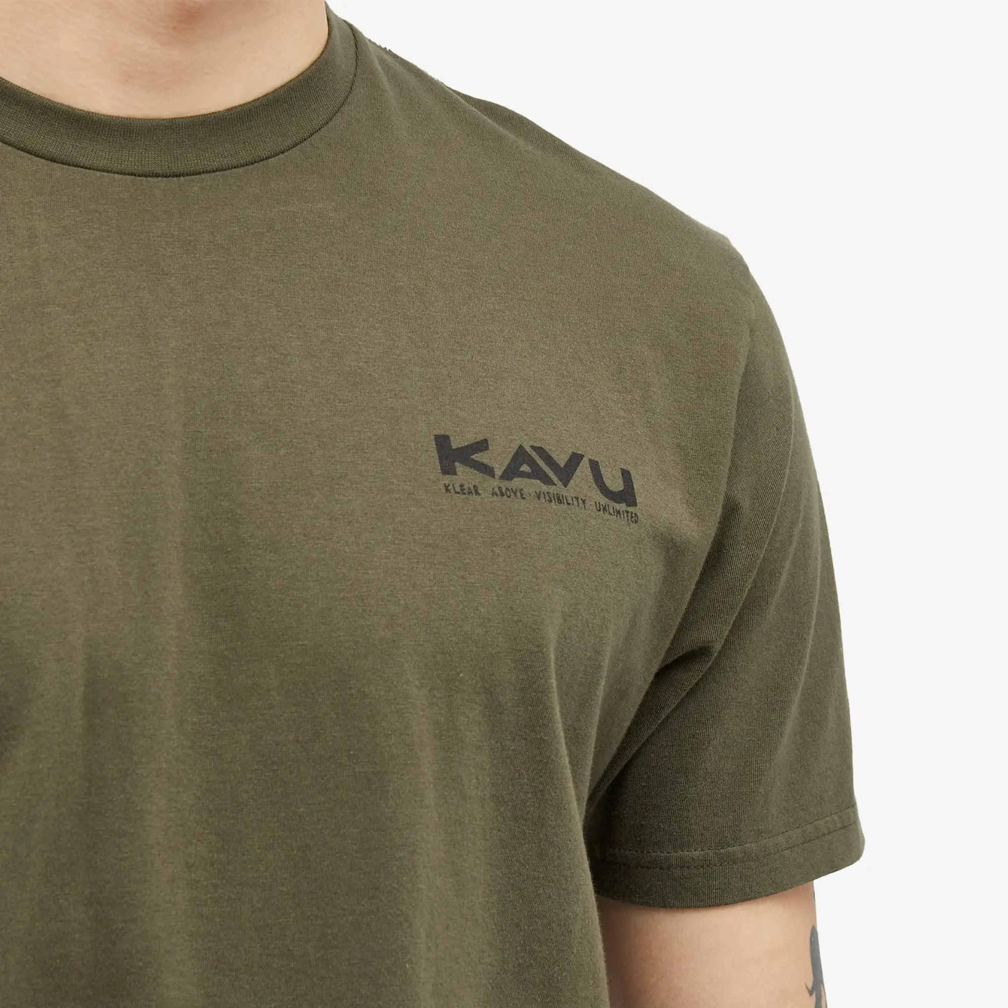 KAVU Men's Klear Above Etch Art T-Shirt Leaf